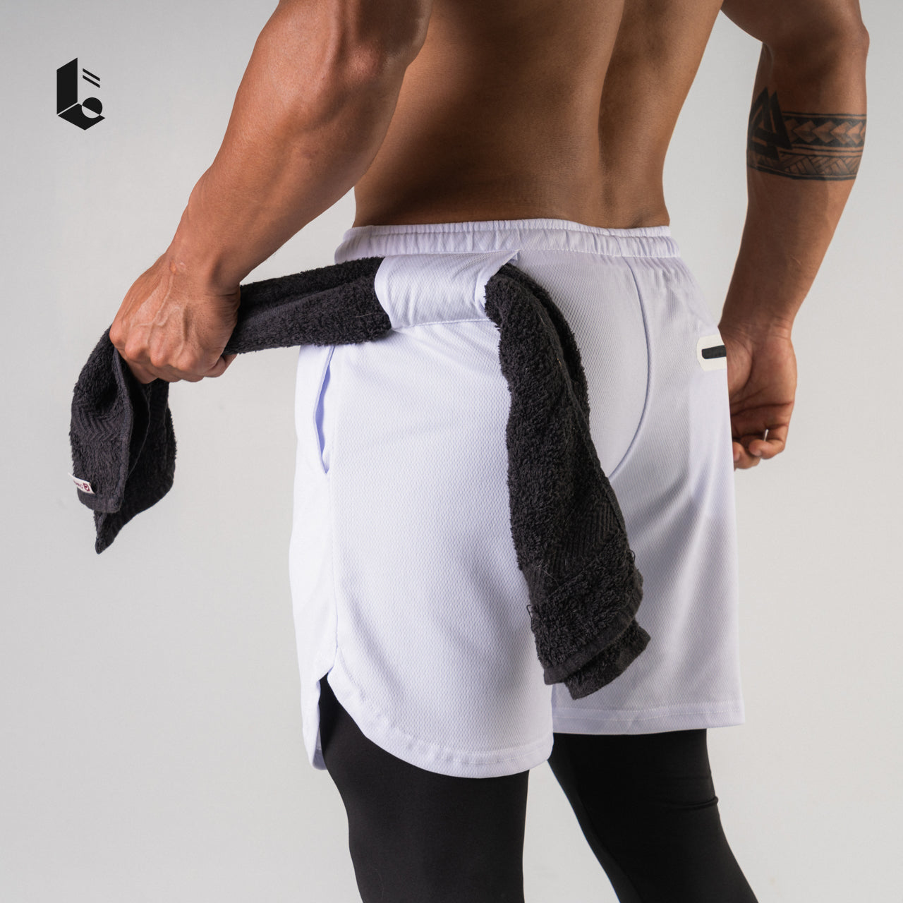 Tracka 2-In-1 Short / Long Legging - Light Grey/Dark Grey/Dark Green/White/Black