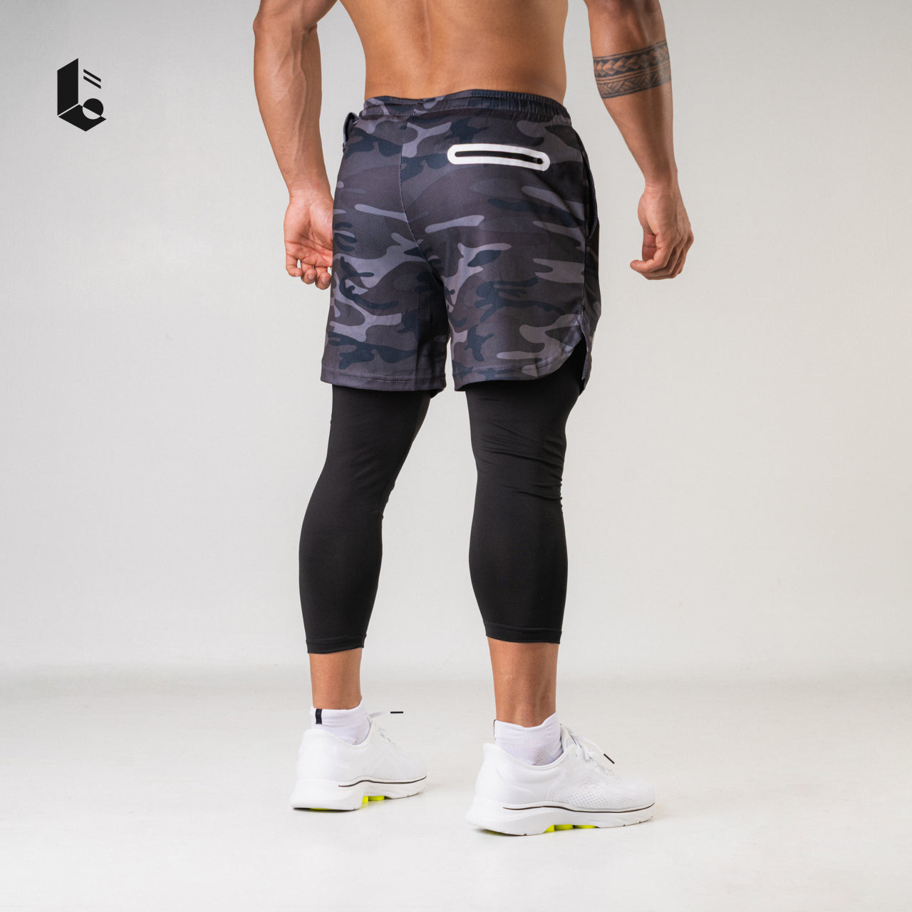 Tracka 2-In-1 Short / Long Legging - Camouflage