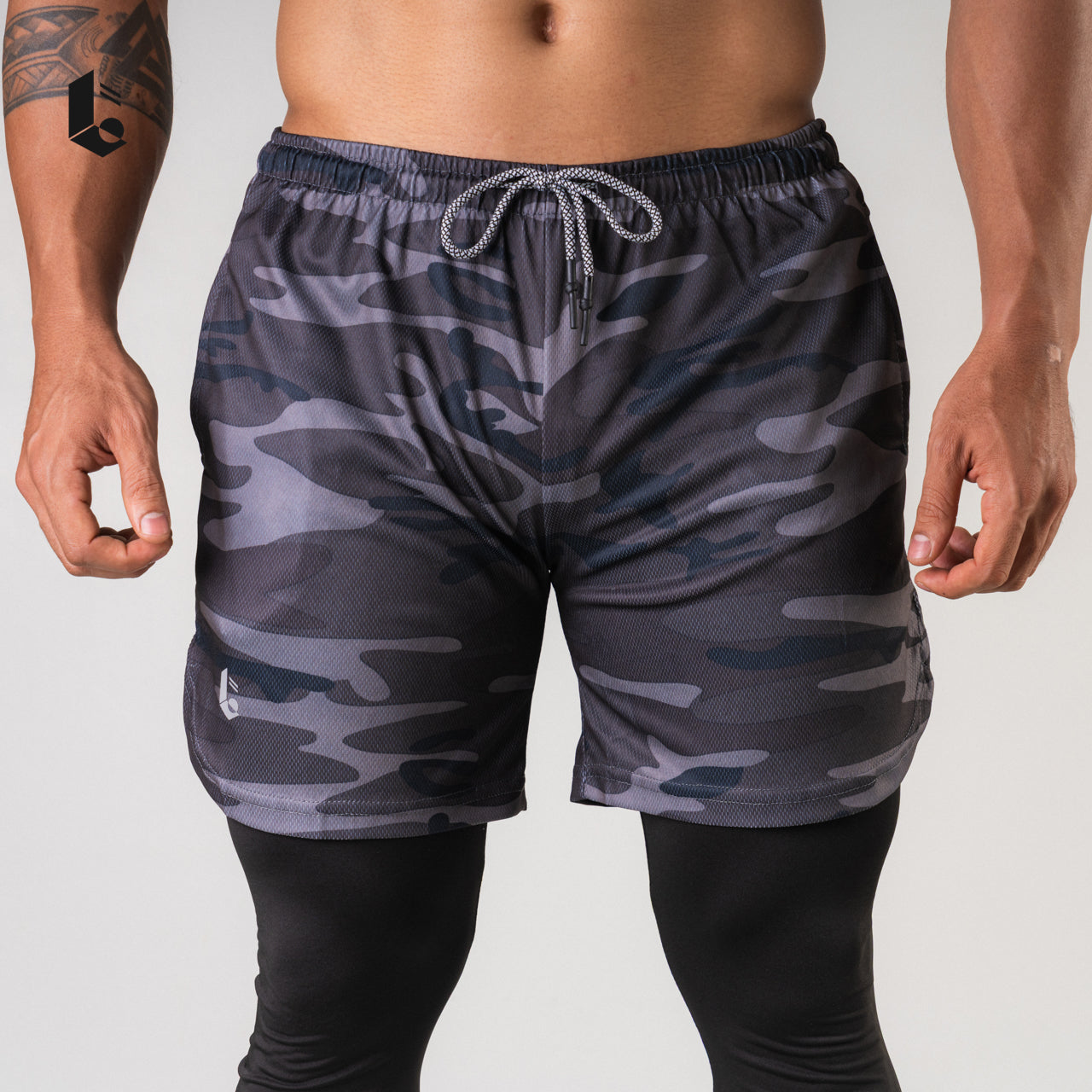 Tracka 2-In-1 Short / Long Legging - Camouflage