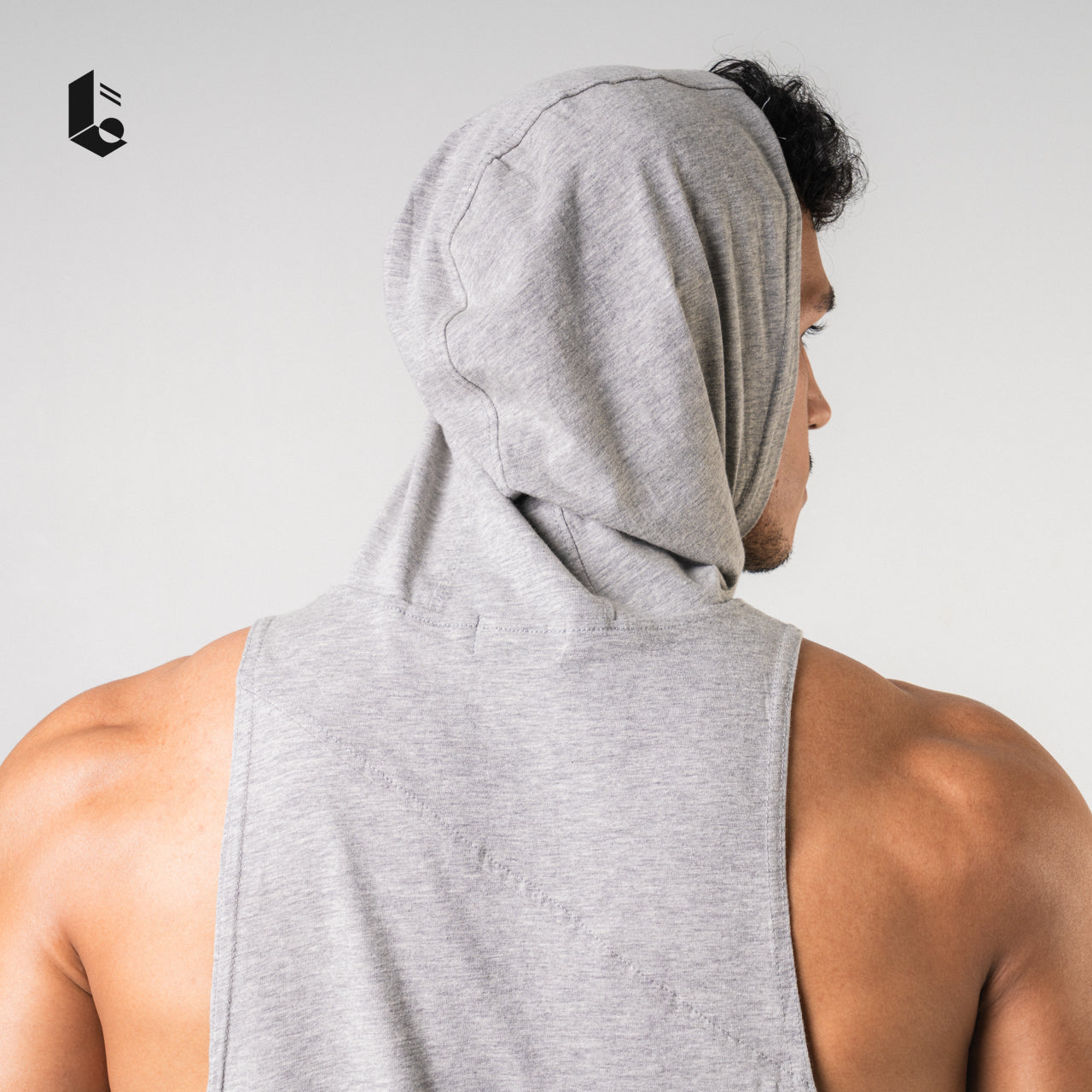 Polycotton Hoodie Low Cut - Monochrome