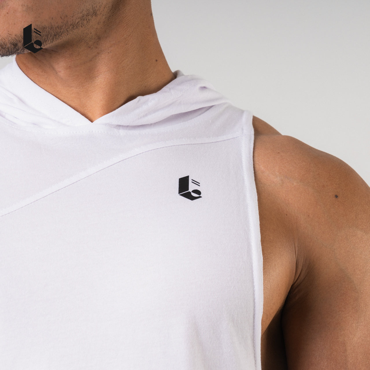 Polycotton Hoodie Low Cut - Monochrome