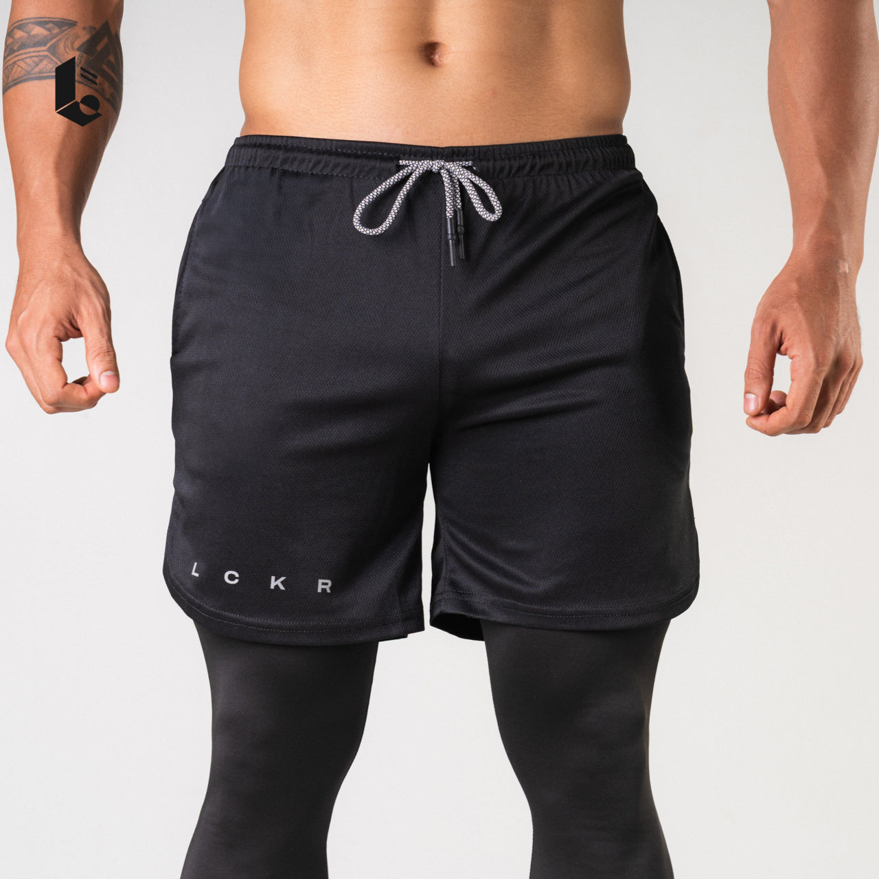 Tracka 2-In-1 Short / Long Legging - Light Grey/Dark Grey/Dark Green/White/Black