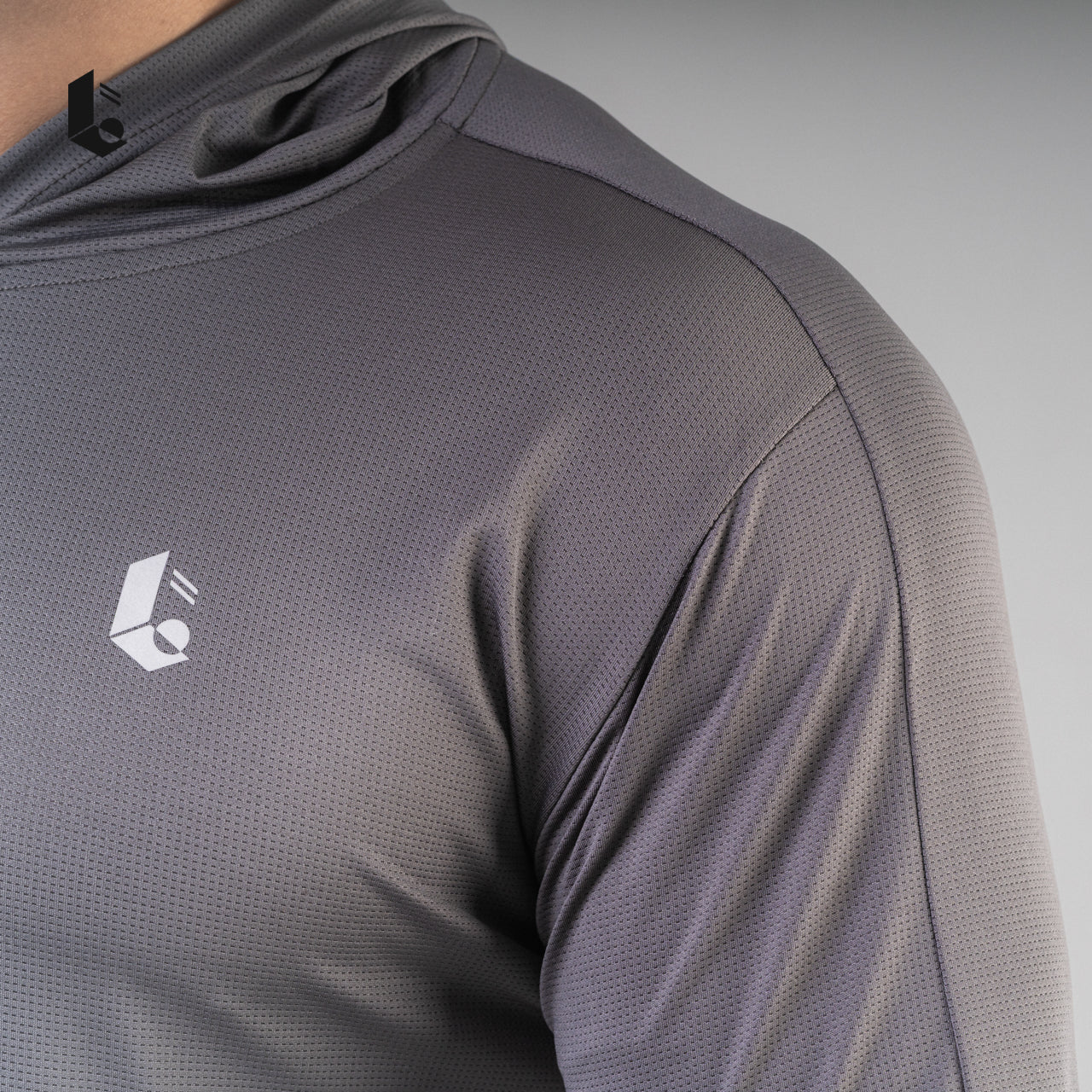 LightCool Hoodie Long Sleeve - Black/White/Navy/Dark Grey/Light Grey