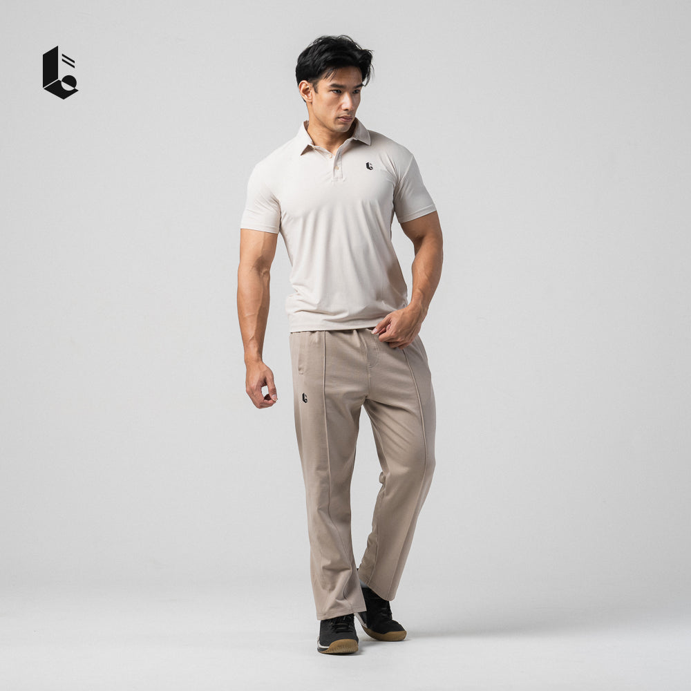 Structra Straight Leg Pants - Jet Black/Taupe/Charcoal Grey/Cream/Dark Coffee