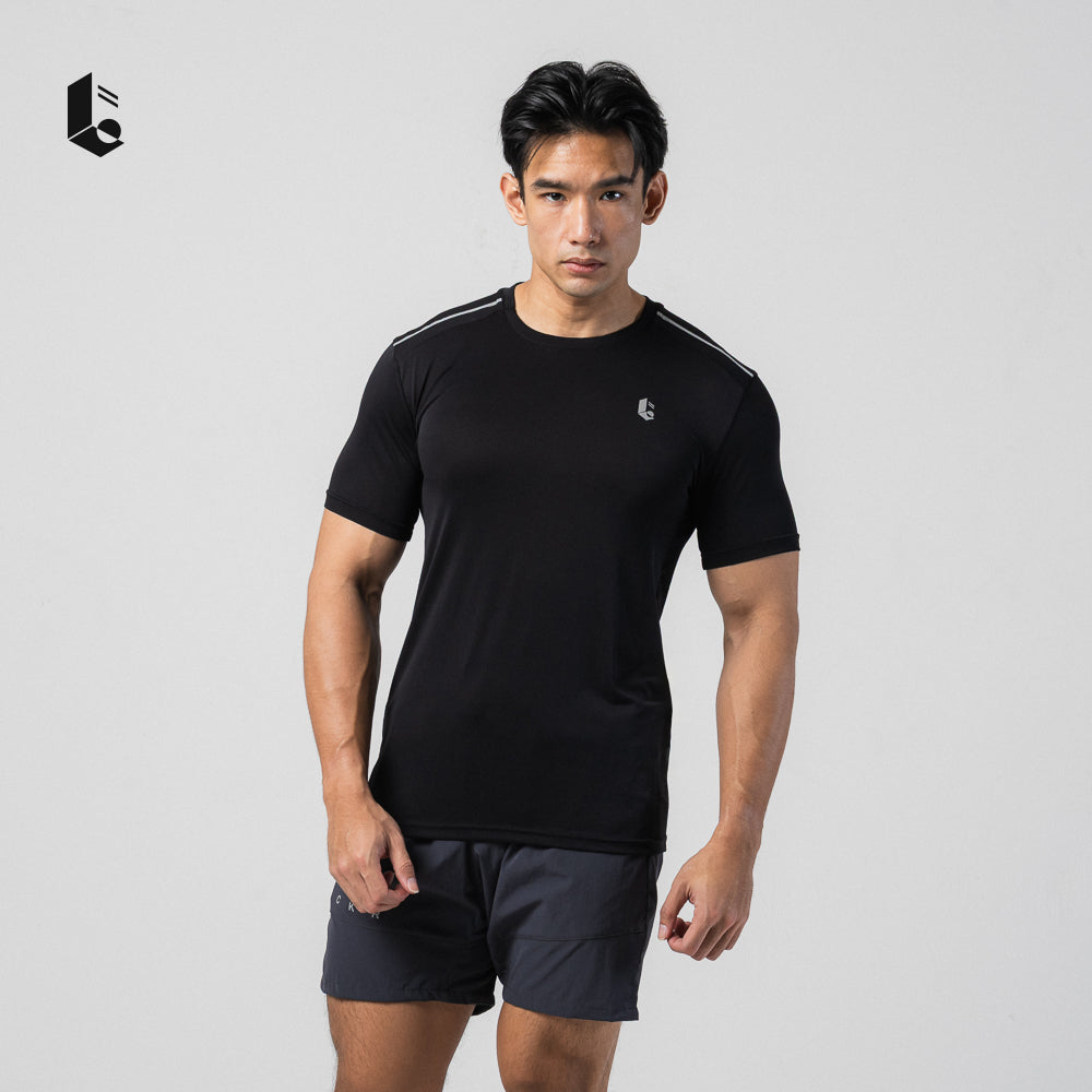 Stride Performance Short Sleeve - Jet Black/Pure White