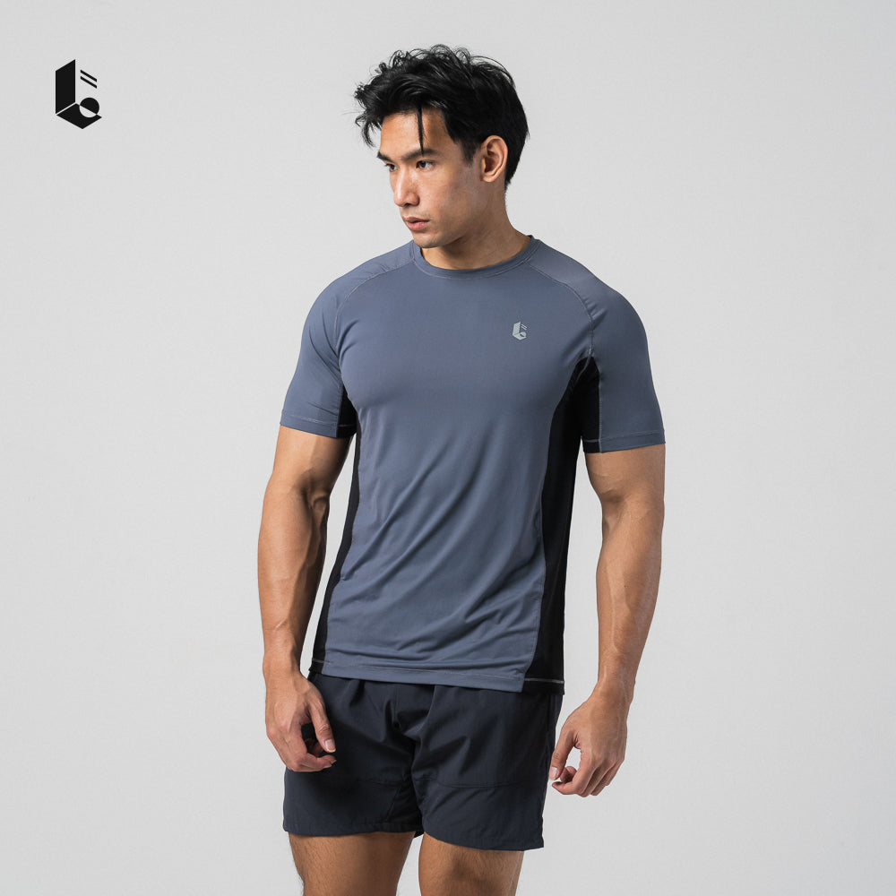 CoolPace Performance Tee - Dusty Teal/Dusty Rose/Ash Grey/Oat Beige