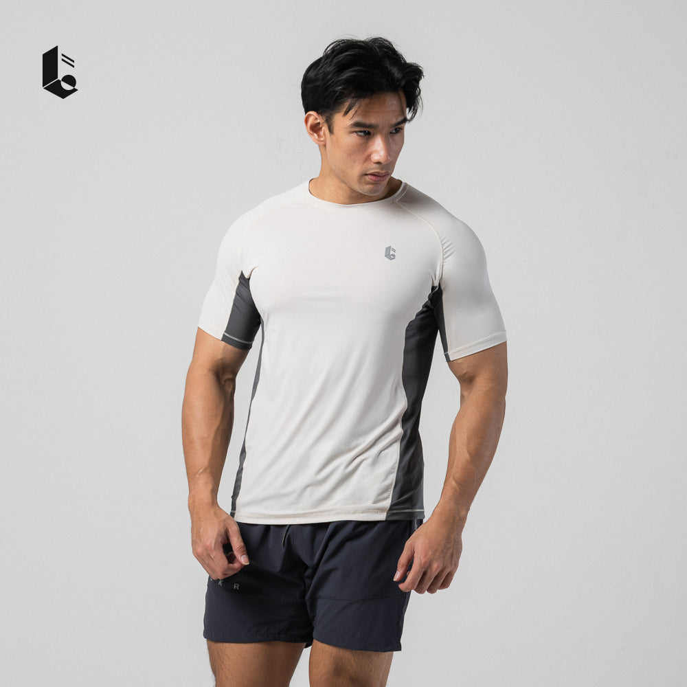 CoolPace Performance Tee - Dusty Teal/Dusty Rose/Ash Grey/Oat Beige