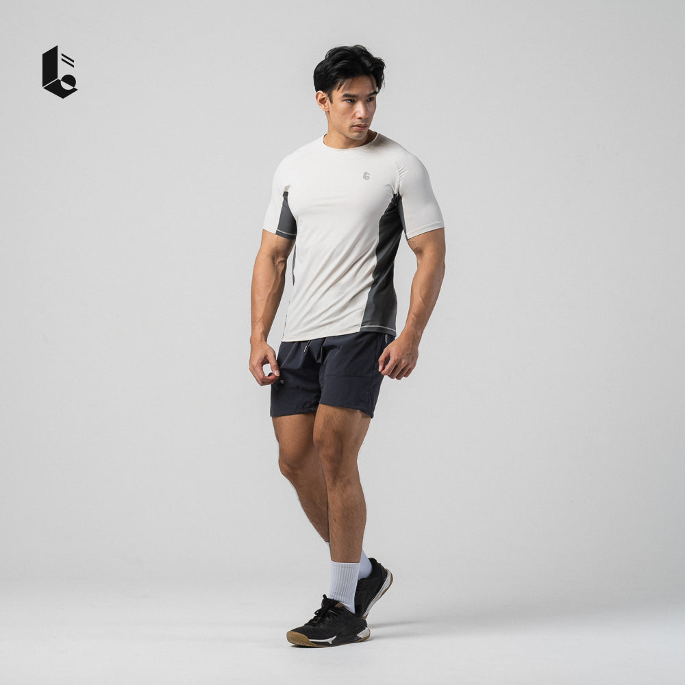 CoolPace Performance Tee - Dusty Teal/Dusty Rose/Ash Grey/Oat Beige