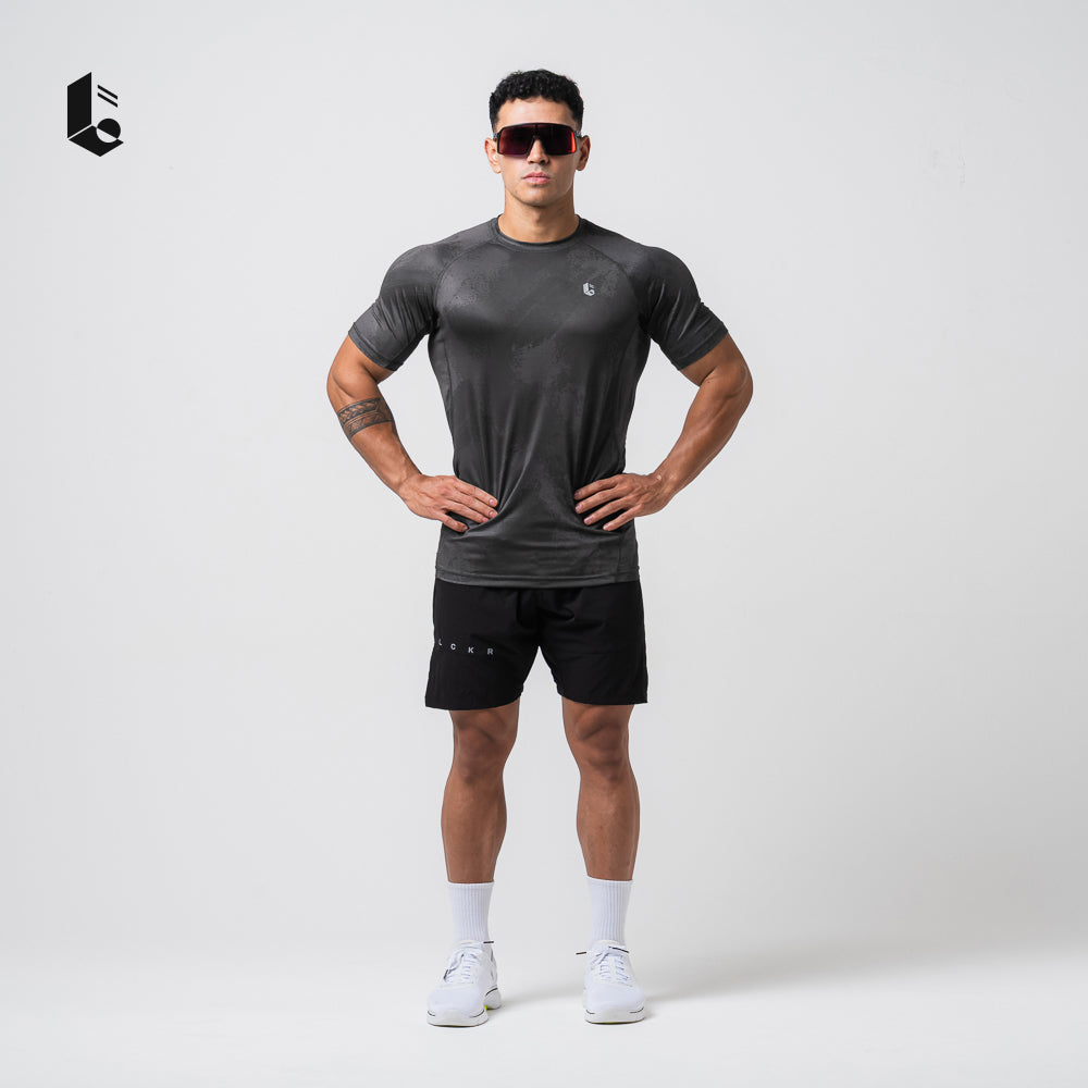 Stealth Performance Tee - Jet Black/Charcoal Grey/Light Grey