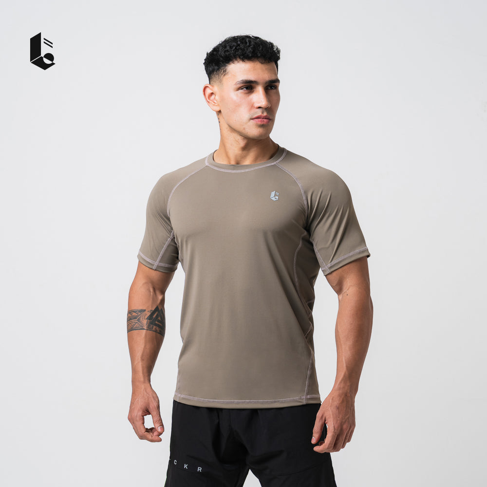 CoreWeave Performance Tee - Slate Grey/Dusty Teal/Burgundy/Taupe Brown/Ivory White