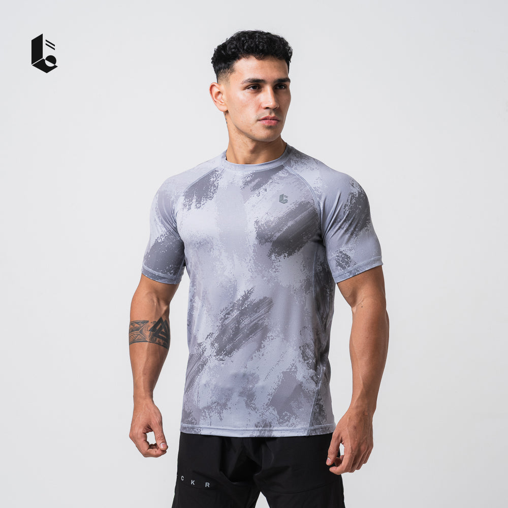 Stealth Performance Tee - Jet Black/Charcoal Grey/Light Grey