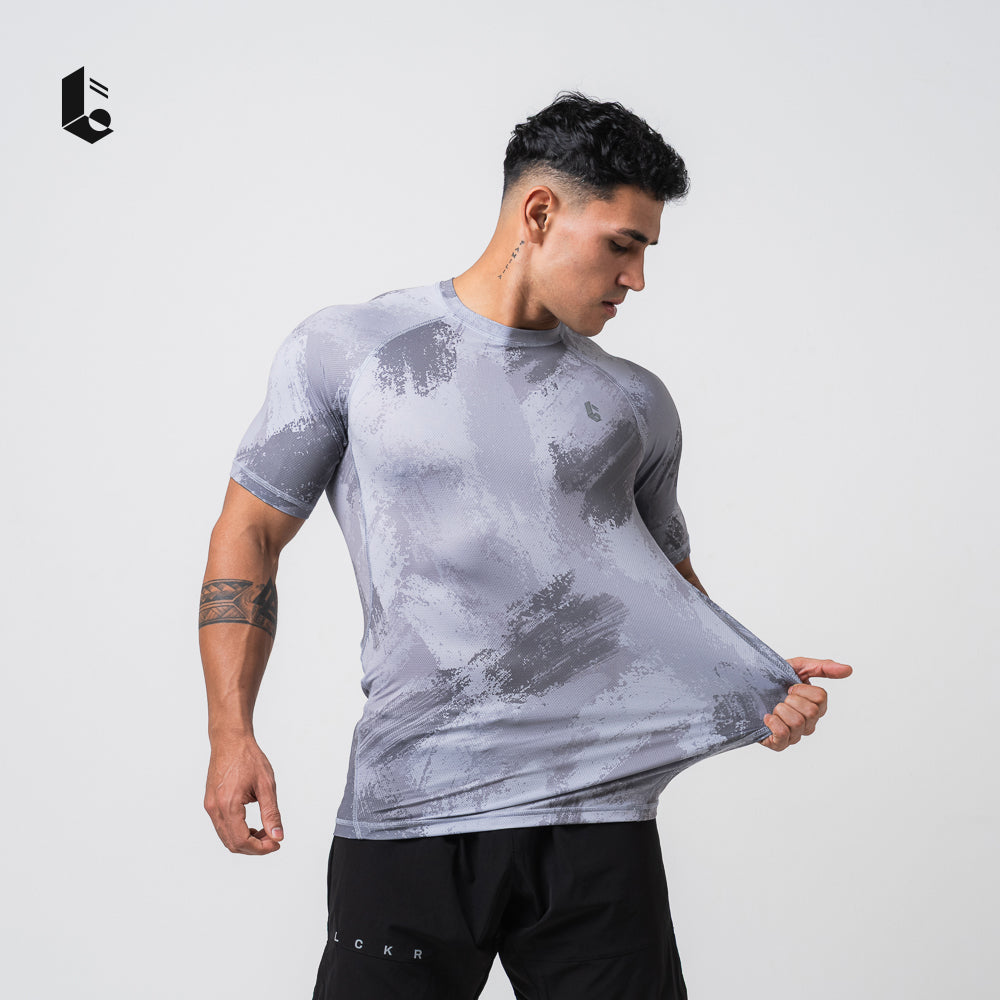 Stealth Performance Tee - Jet Black/Charcoal Grey/Light Grey