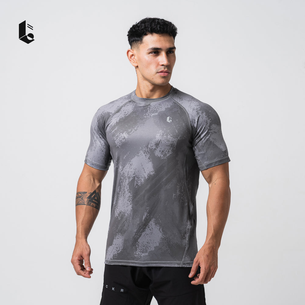 Stealth Performance Tee - Jet Black/Charcoal Grey/Light Grey