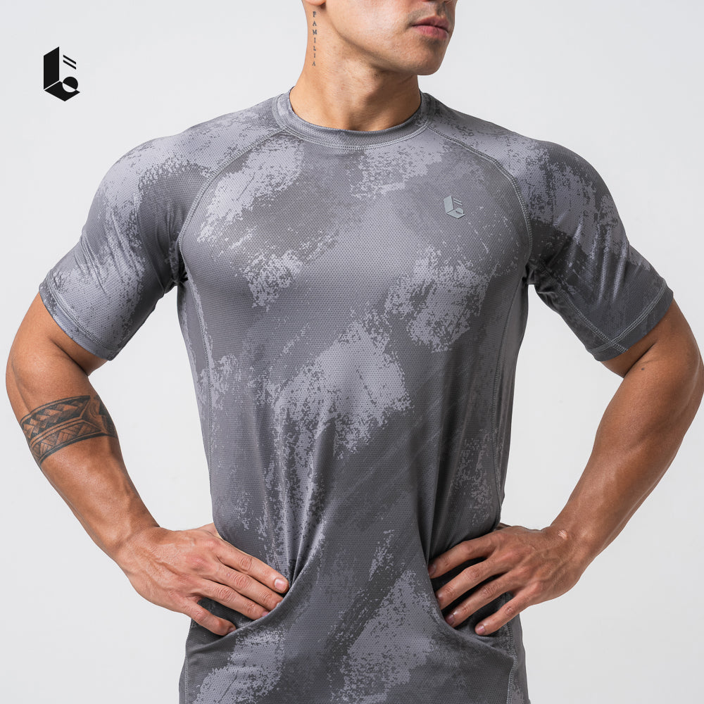 Stealth Performance Tee - Jet Black/Charcoal Grey/Light Grey