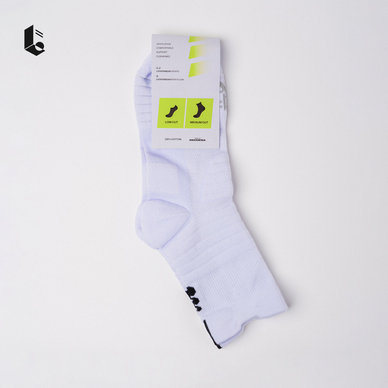 Breeze Performance Crew Socks - Monochrome