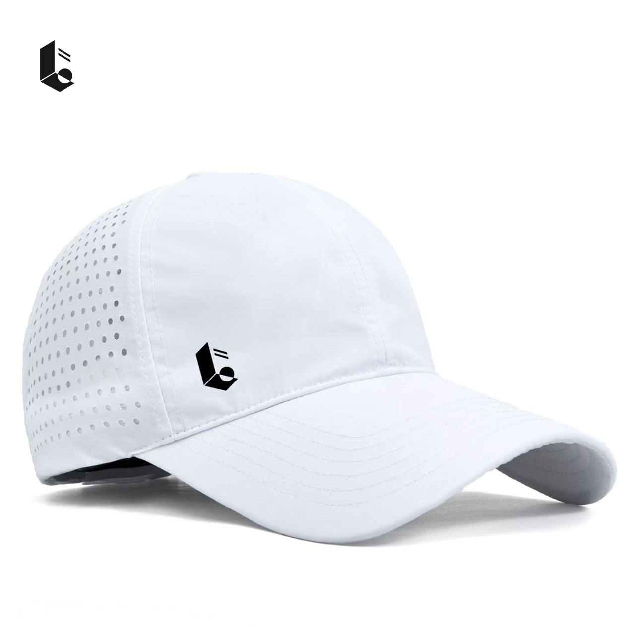 Micro-Mesh Running Cap - Black/White/Light Grey