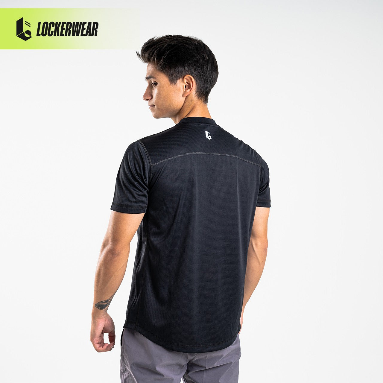 QuadMesh Short Sleeve T-Shirt - Black/White/Mint