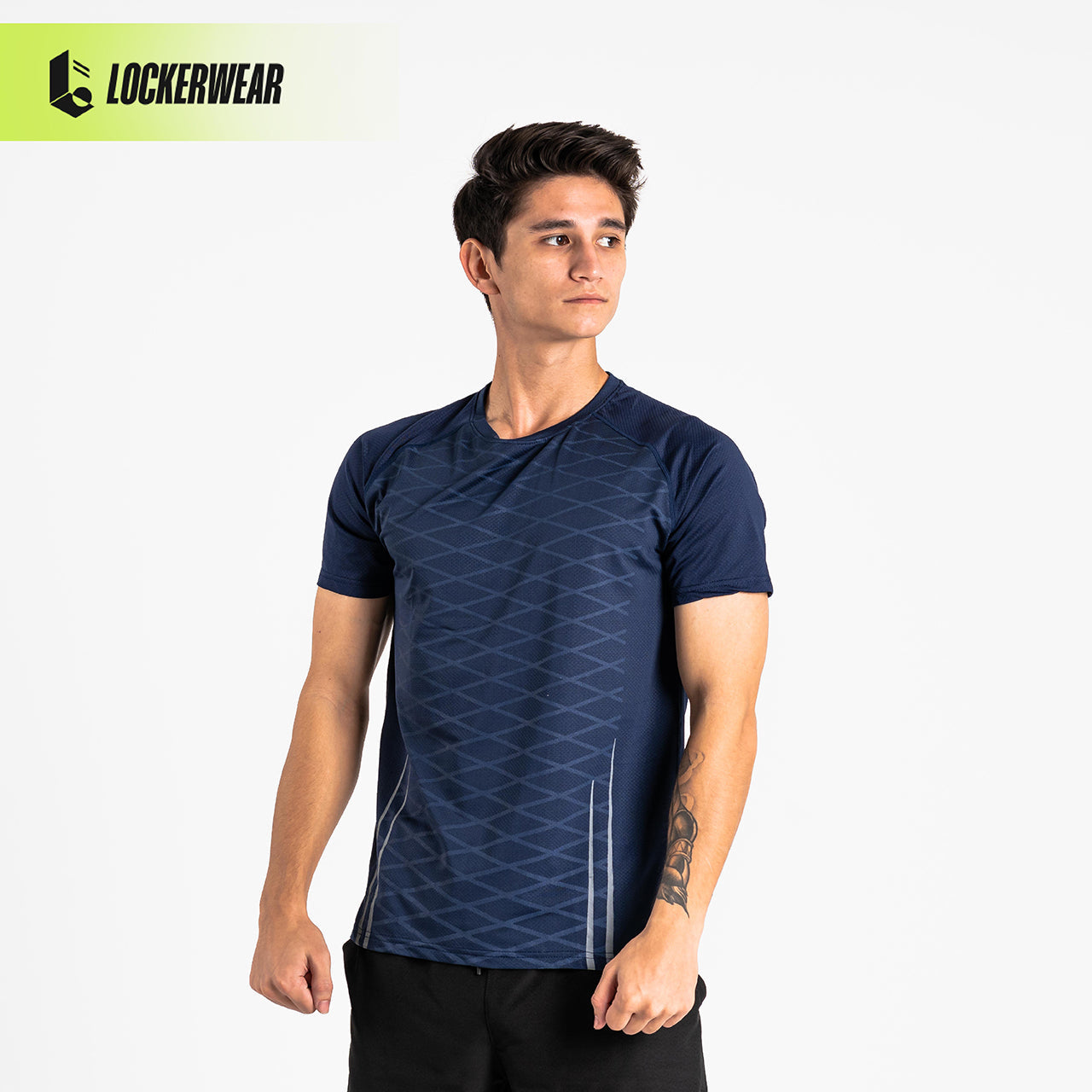 Stripcross Mesh Short Sleeve - Black/White/Light Grey/Navy/Light Blue/Khaki/Mint