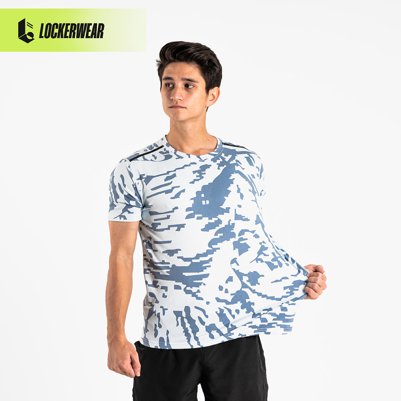 Battlescarred Mesh Short Sleeve - Mint/Grey/Light Blue