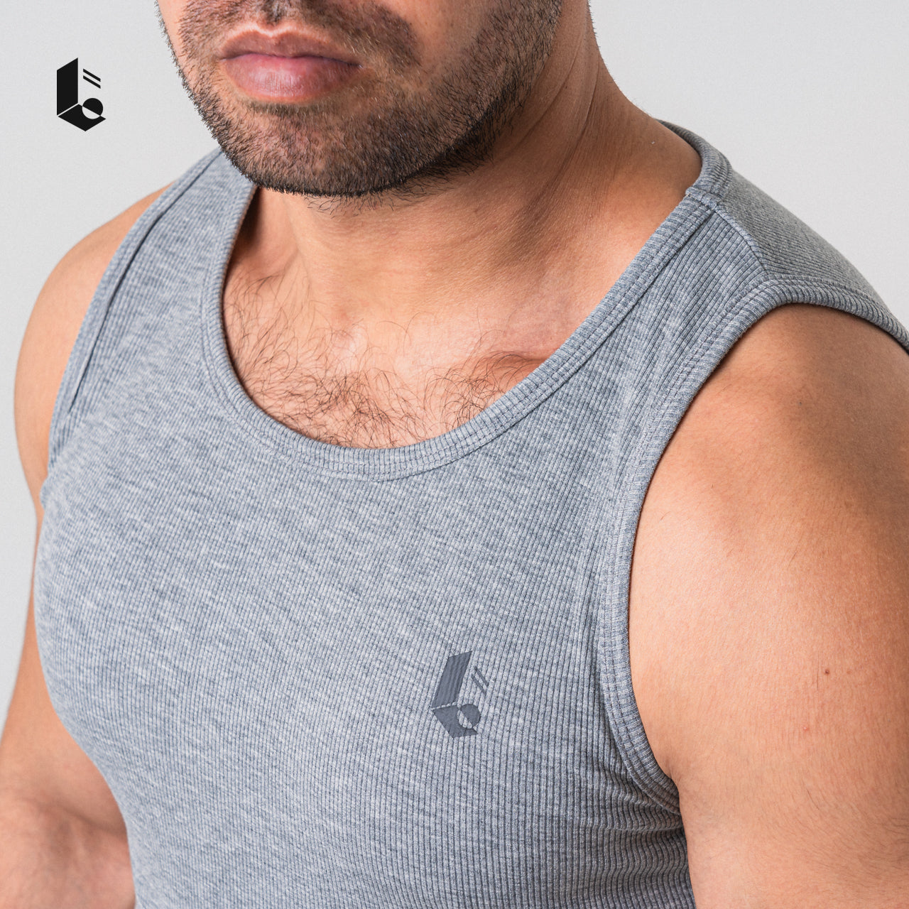 Knit Tank Top - Black/Dark Grey/Light Grey/Khaki