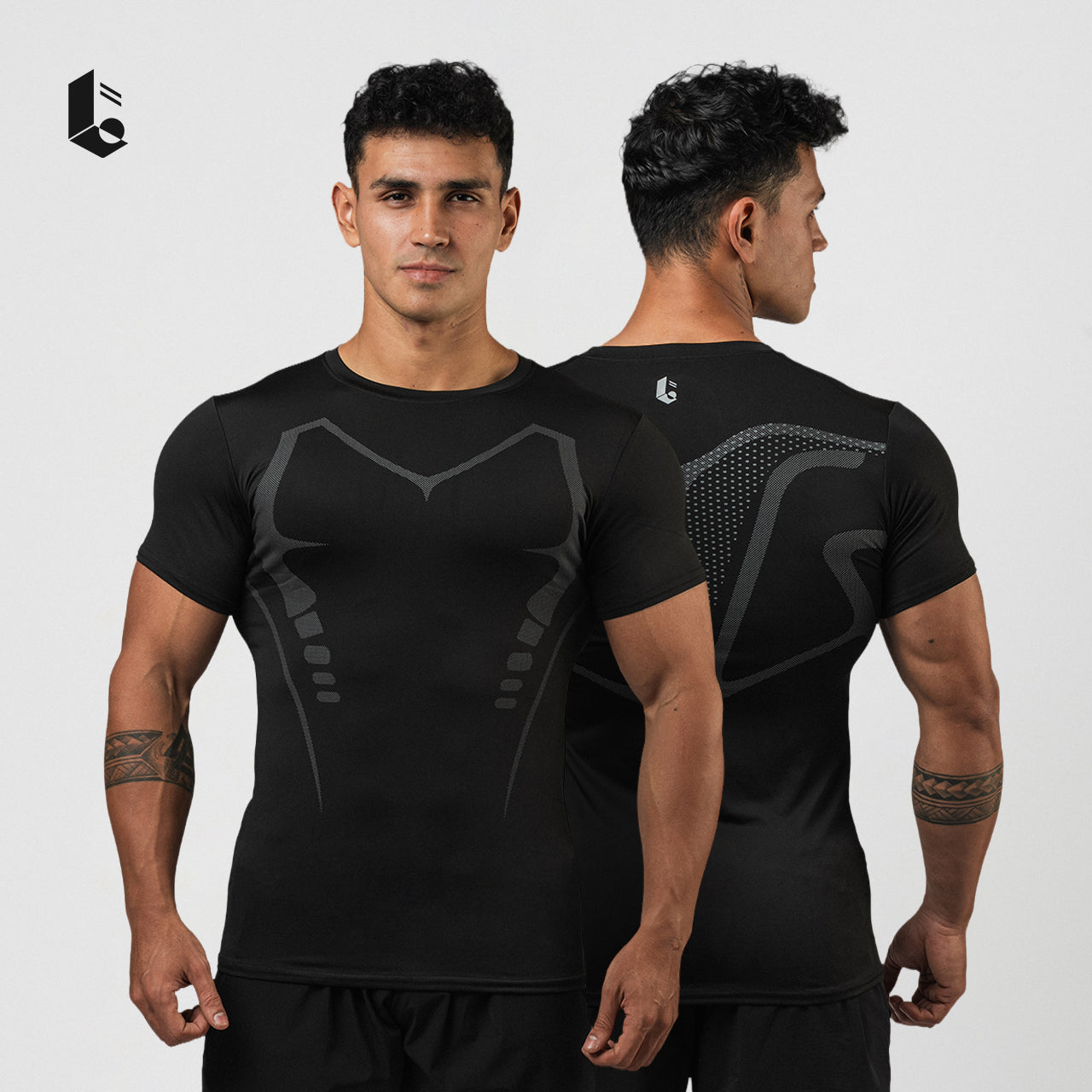 Cyclone Compression Short/Long Sleeve - Black
