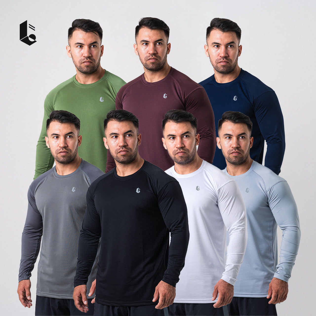 Aerolite Performance Long Sleeve - Black/White/Maroon/Army/Navy/Dark Grey/Light Grey