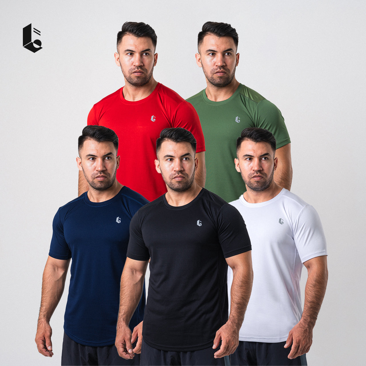 Aerolite Performance Short Sleeve - Black/White/Red/Army/Navy