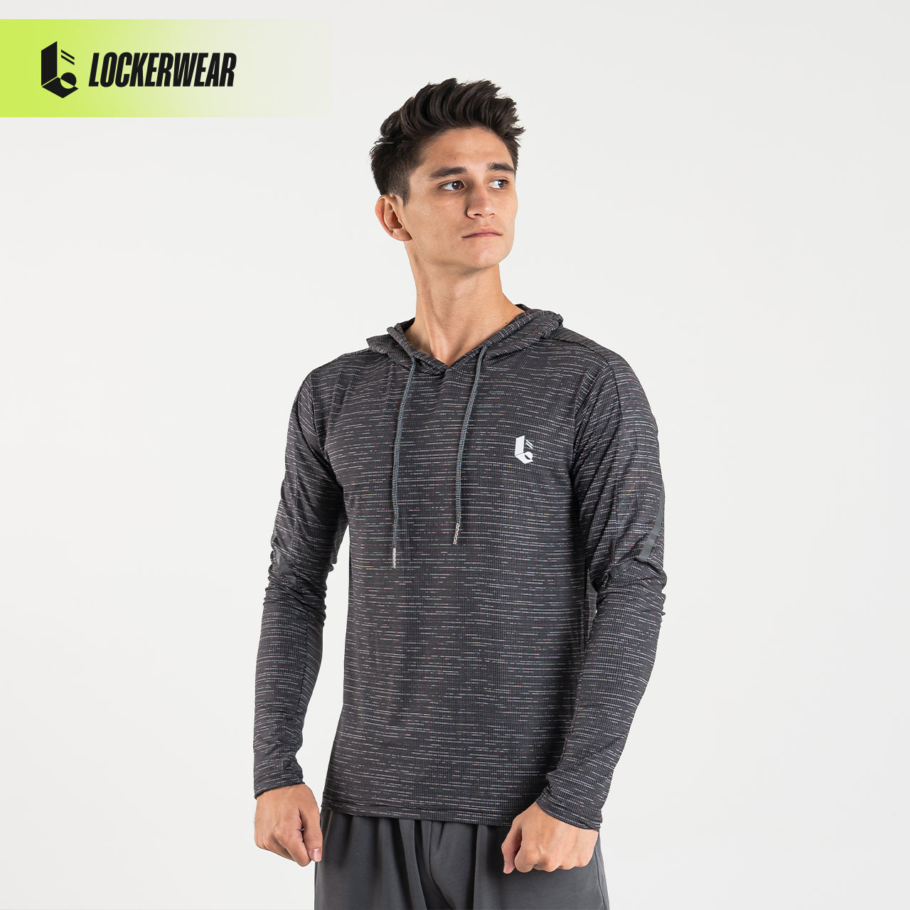 Aeroslim Stretch Hoodie - Blue/Grey/Black