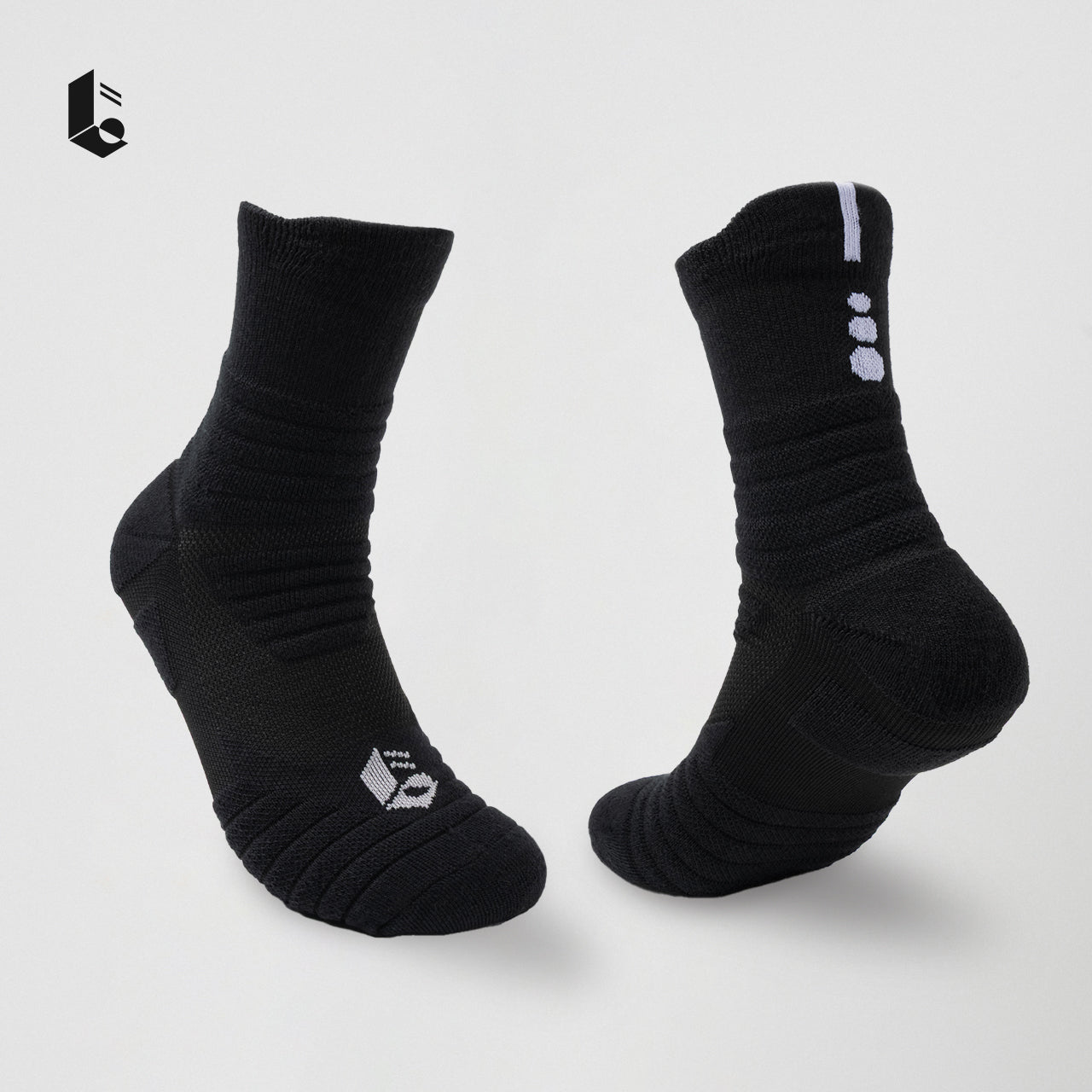 Breeze Performance Crew Socks - Monochrome