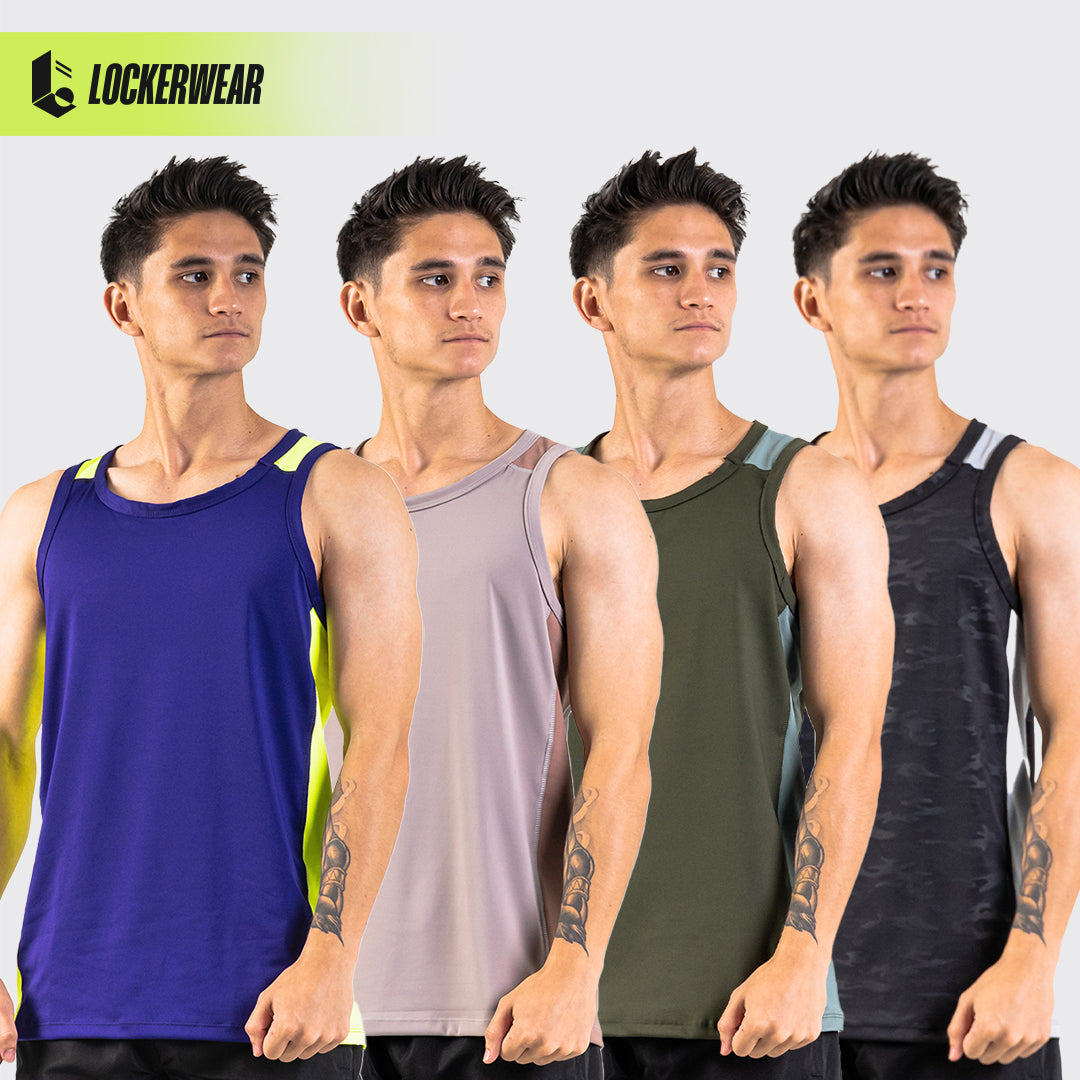 DualCore Stretch Tank Top - Purple/Cream/Olive/Camo