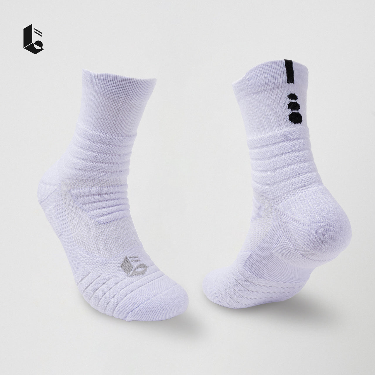 Breeze Performance Crew Socks - Monochrome