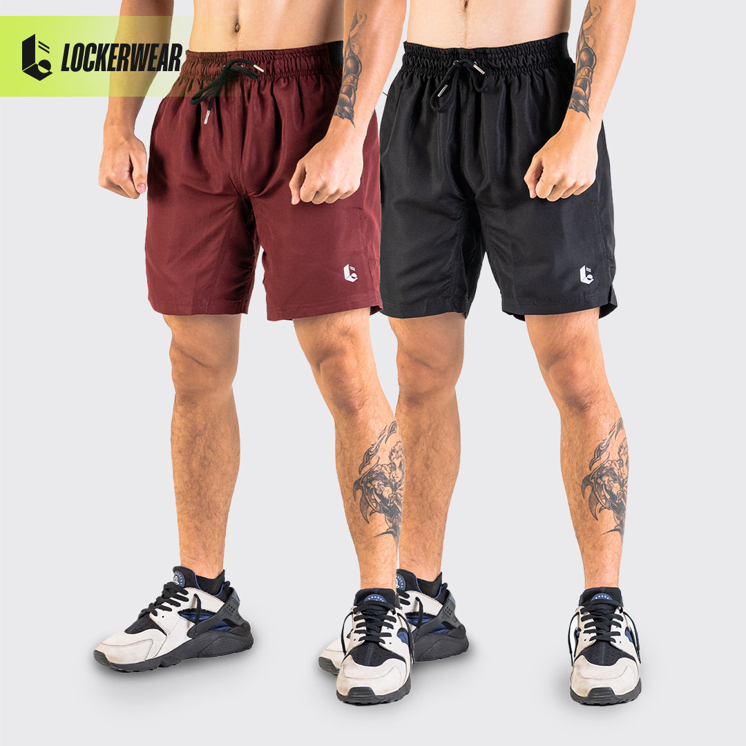 Micro-Lite Short Pants - Maroon/Black/Navy