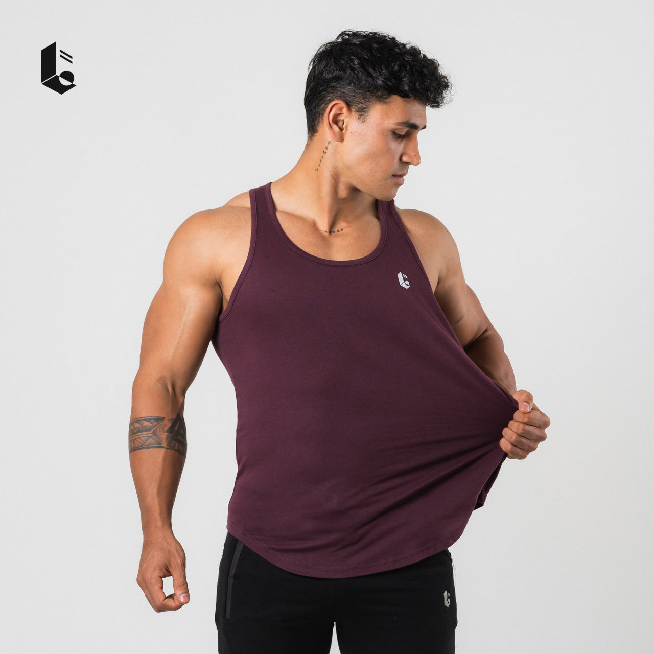 CottonLite Tank Top - Black/Broken White/Old Navy/Burgundy/Grey/Brown