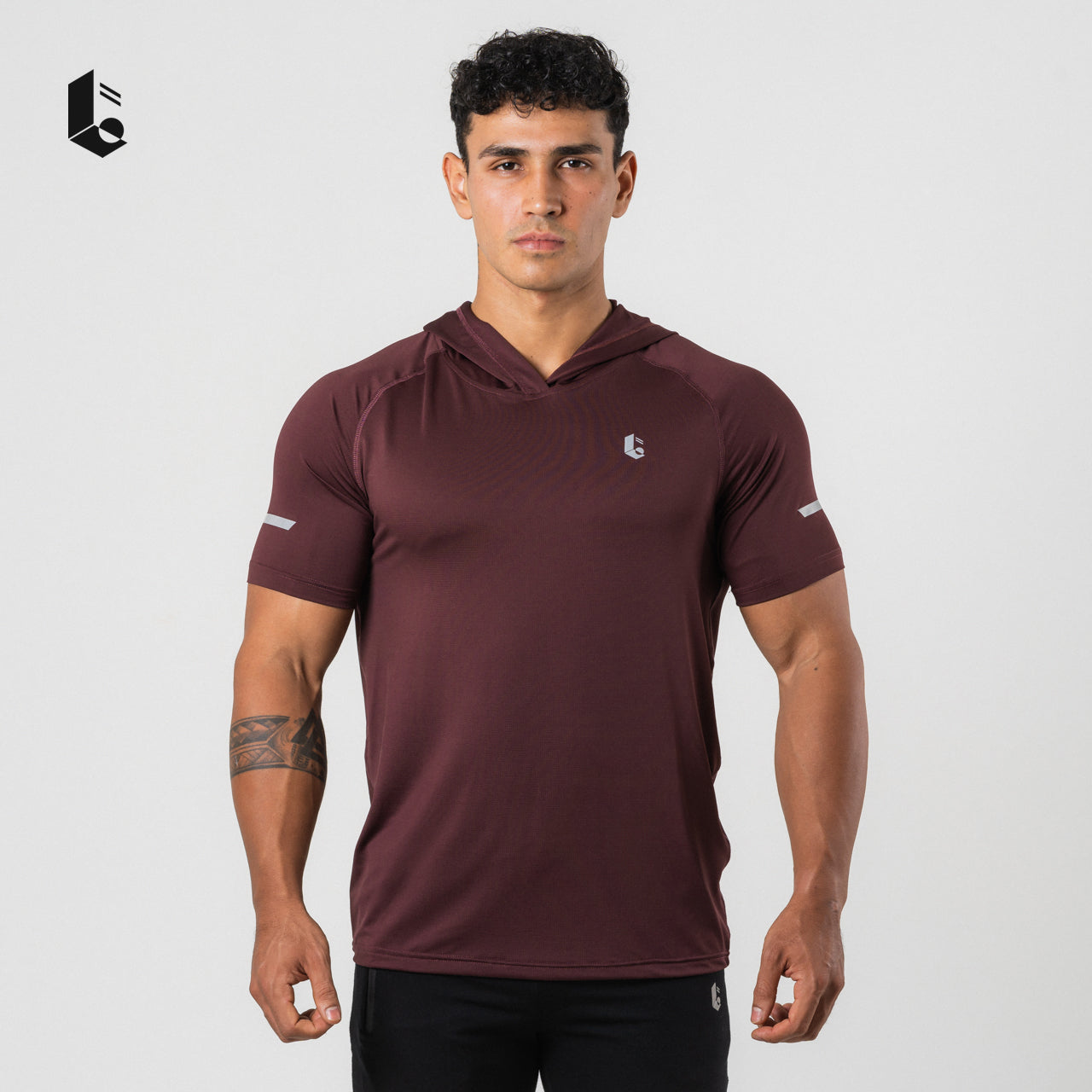 AeroLite Hoodie Short Sleeve - Black/Broken White/Navy/Burgundy/Light Grey/Dark Grey