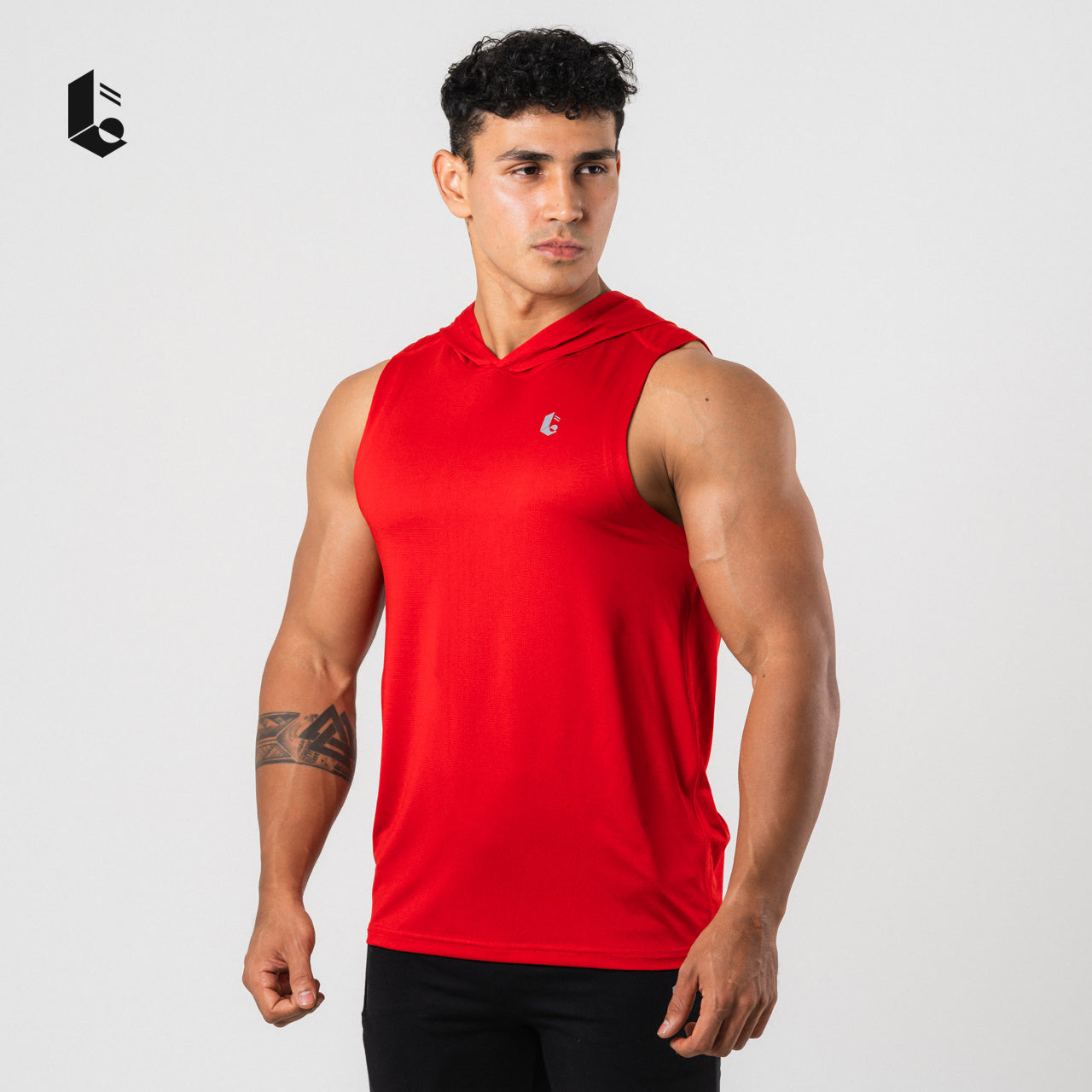 AeroLite Performance Hoodie Sleeveless - Black/White/Red/Navy