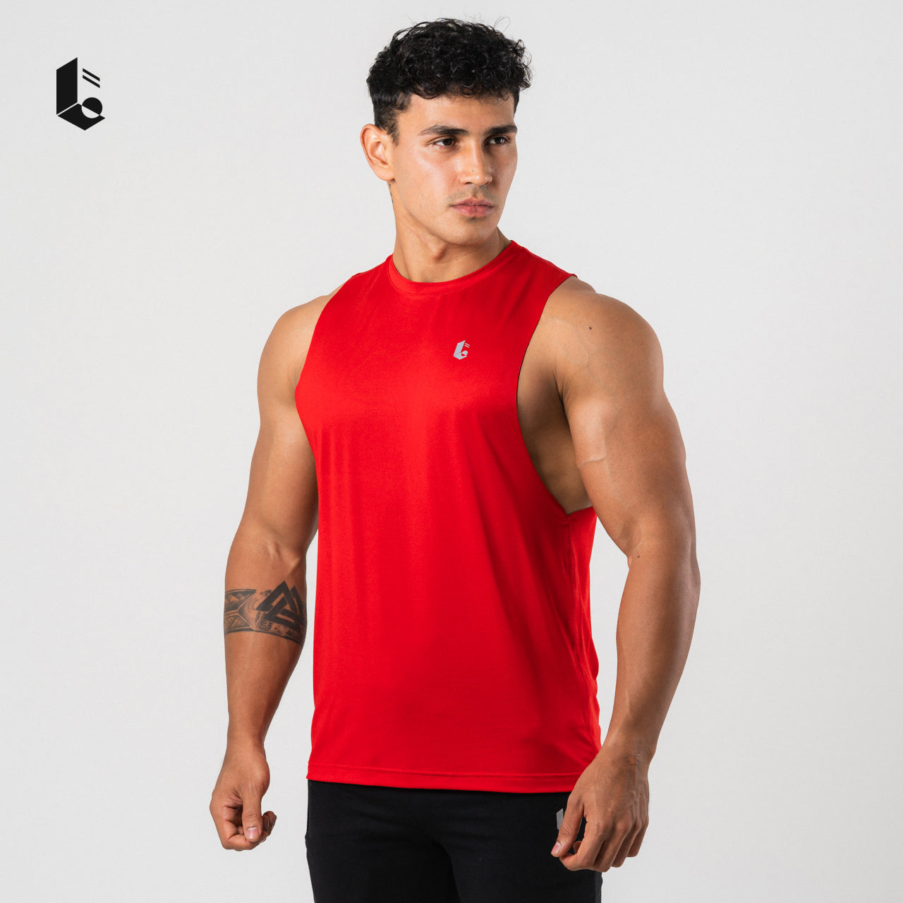 AeroLite Deep Cut Tank - Black/White/Red/Navy