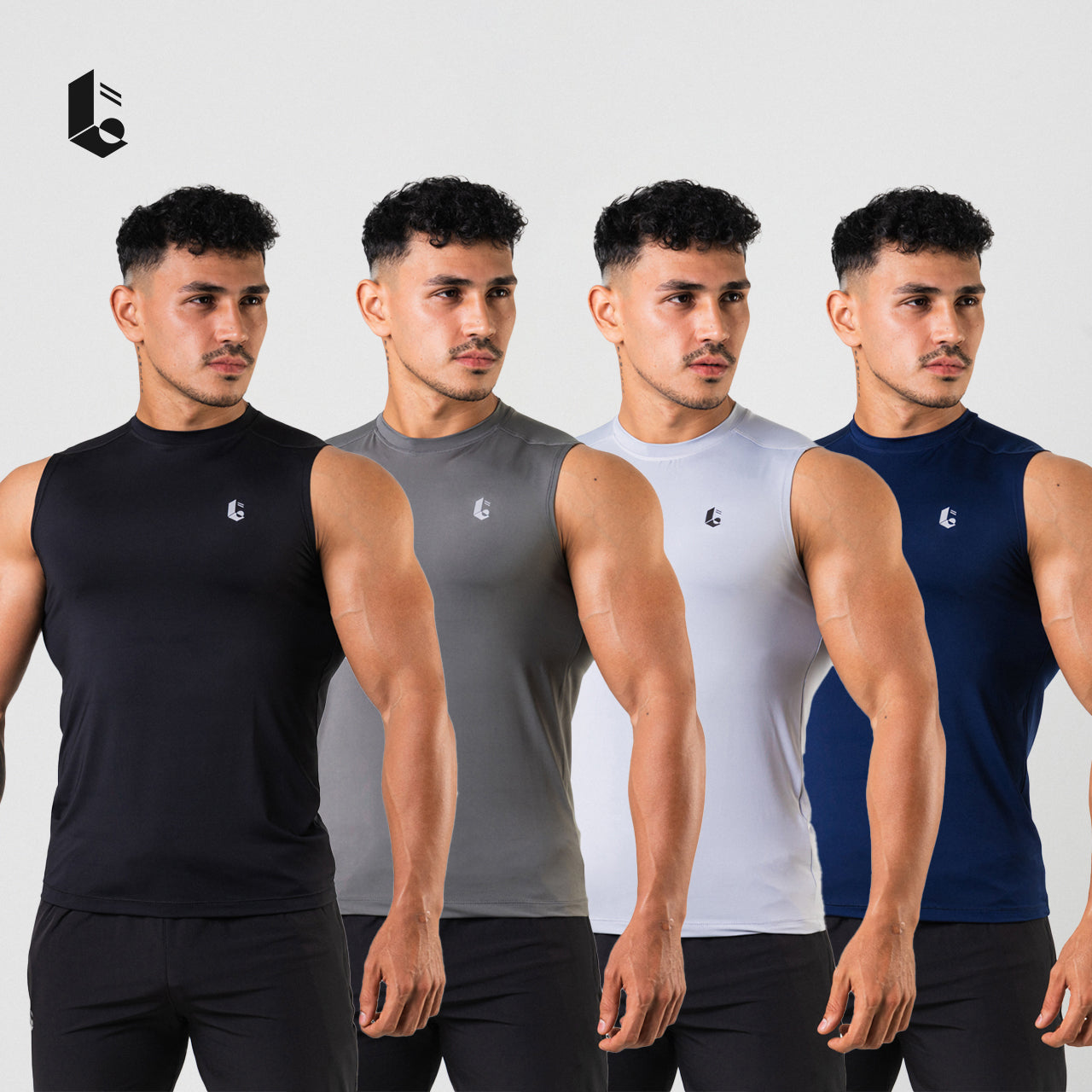 UltraFlex Compression Sleeveless - Black/Light Grey/Dark Grey/Navy