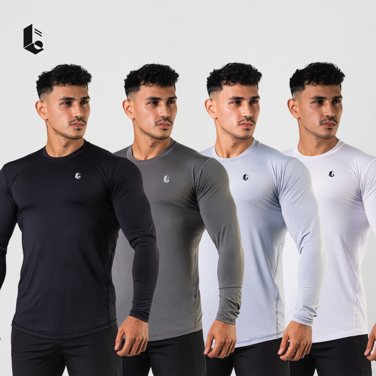 UltraFlex Performance Long Sleeve - Black/White/Light Grey/Dark Grey