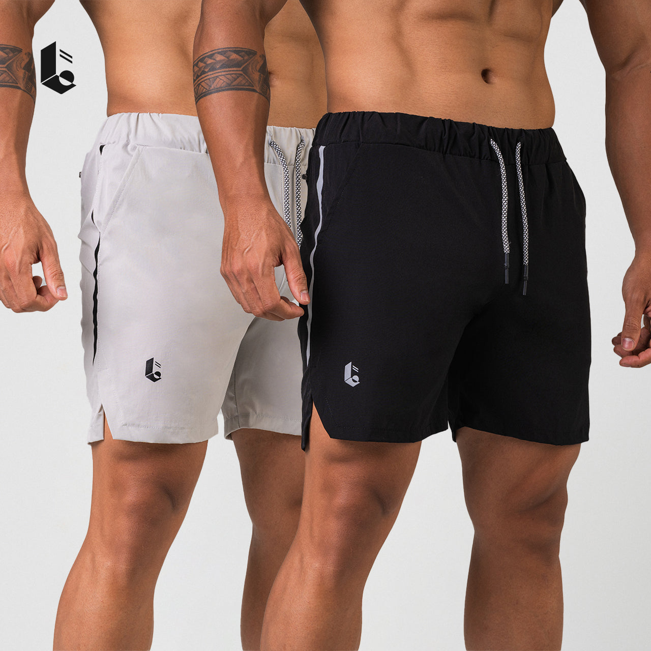 SwiftMove Short Pants - Black/Light Grey/Khaky/White