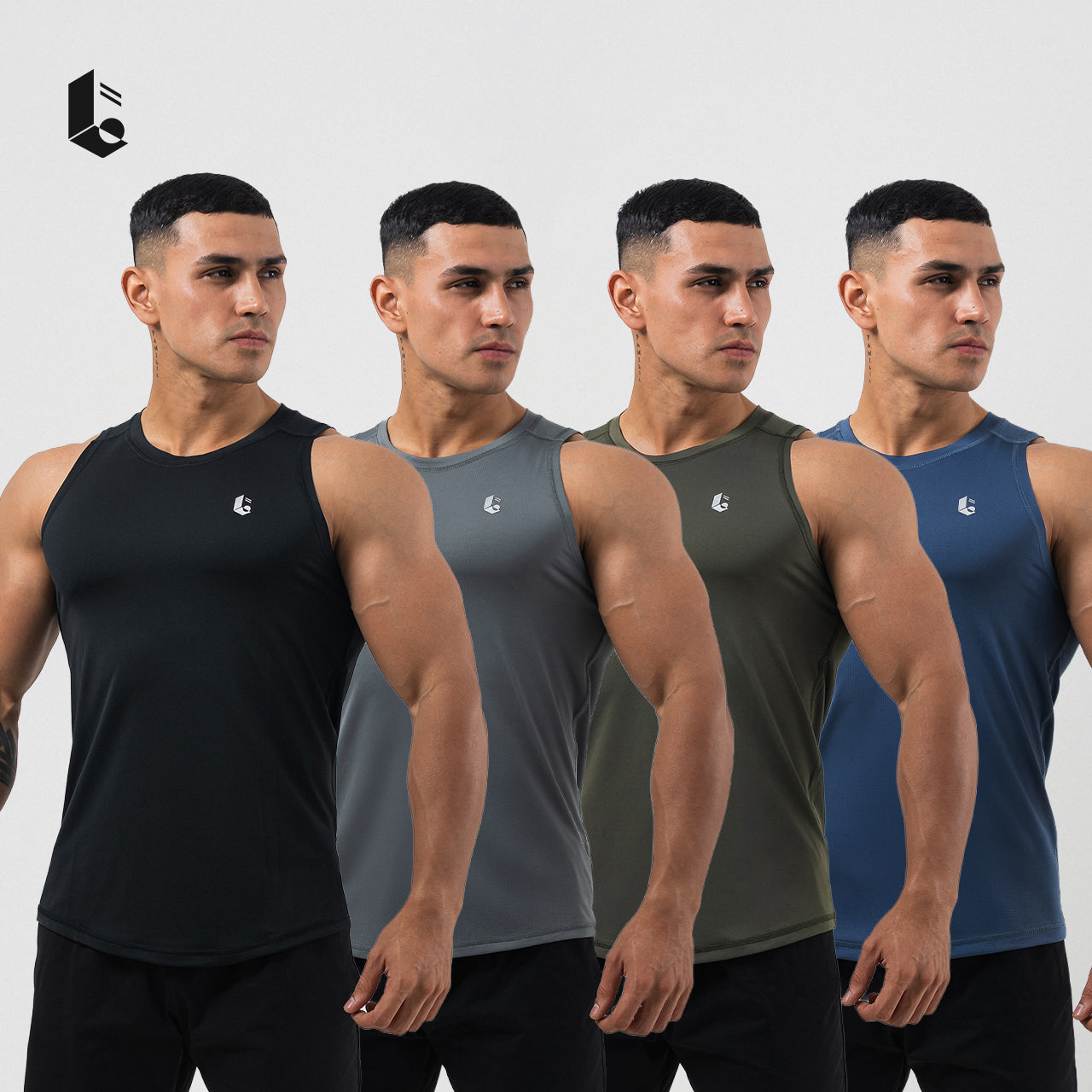 CloudFit Performance Tank - Black/Dark Grey/Steel Blue/Army