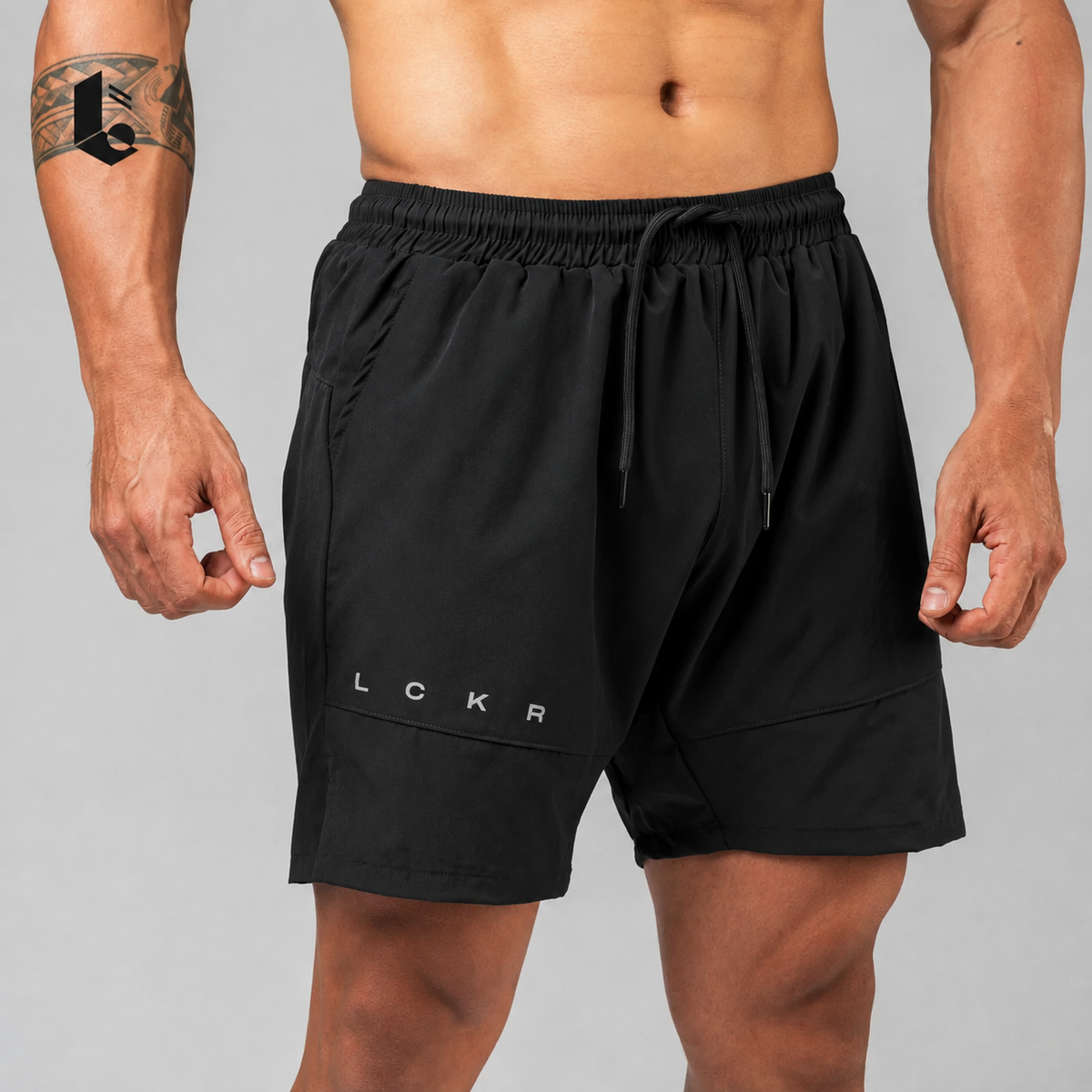 UltraLift Performance Shorts - Dark Grey/Light Grey/Cream