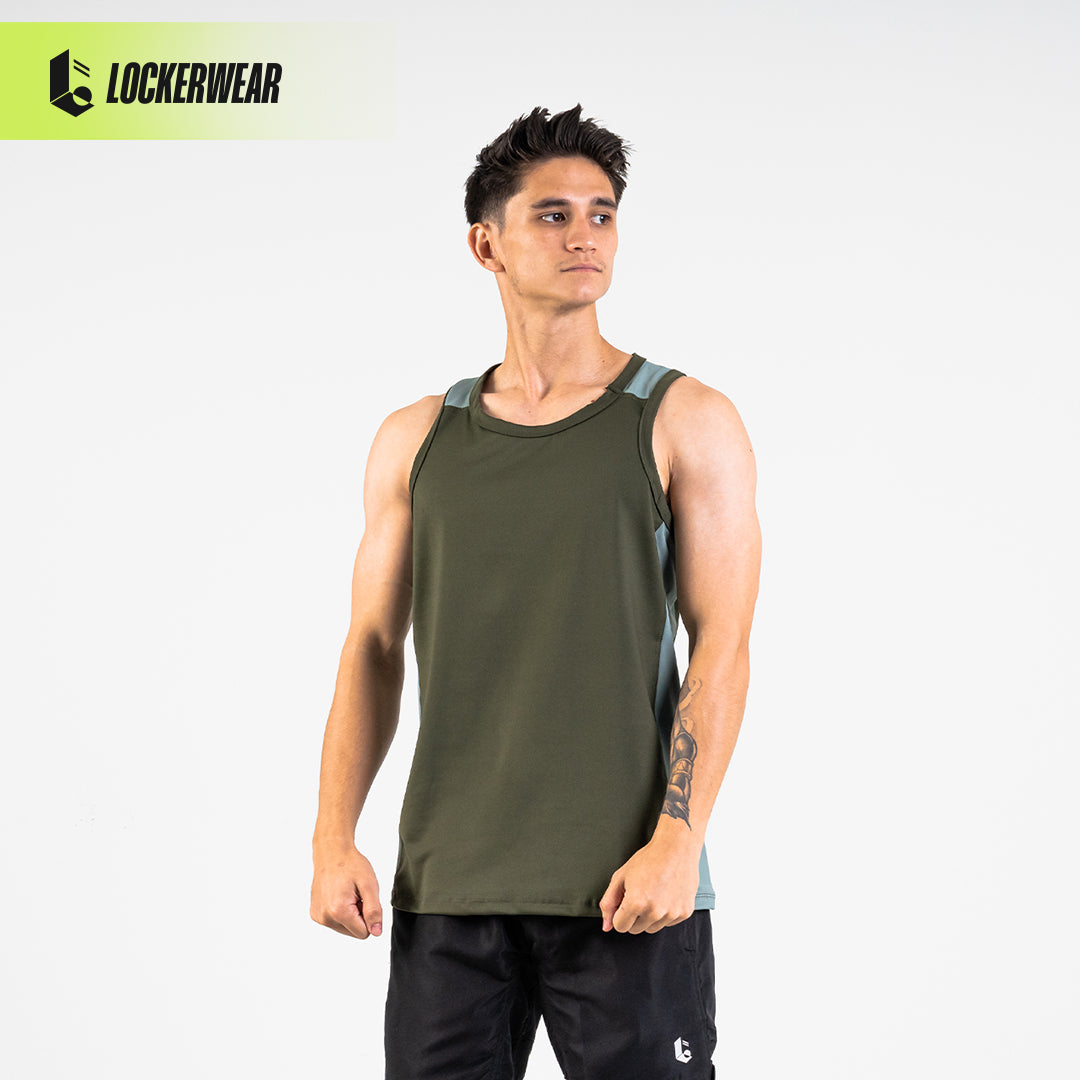 DualCore Stretch Tank Top - Purple/Cream/Olive/Camo