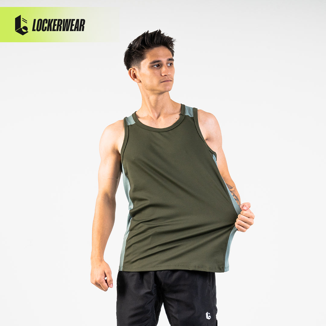 DualCore Stretch Tank Top - Purple/Cream/Olive/Camo