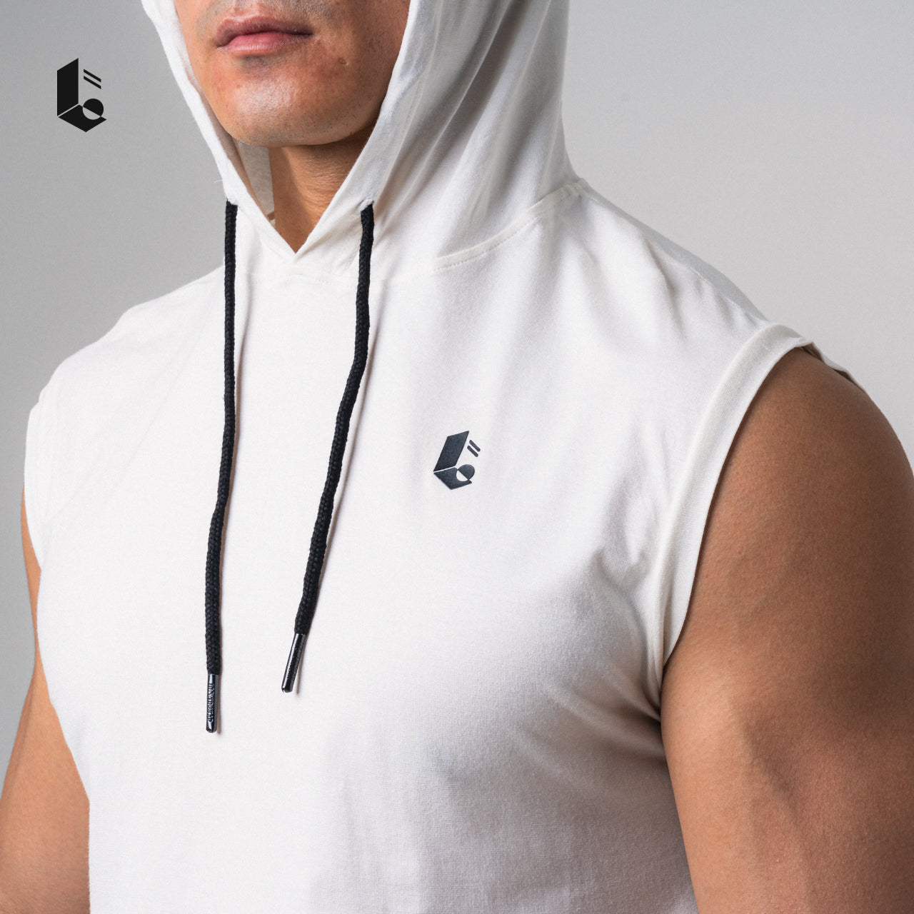 Hypercotton Hoodie Sleeveless - Monochrome