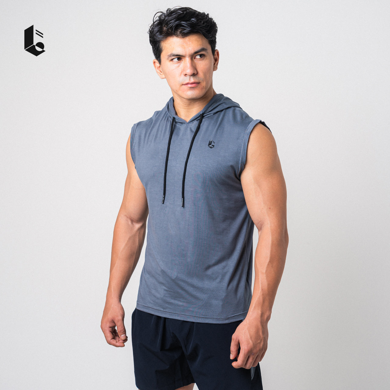 Hypercotton Hoodie Sleeveless - Monochrome