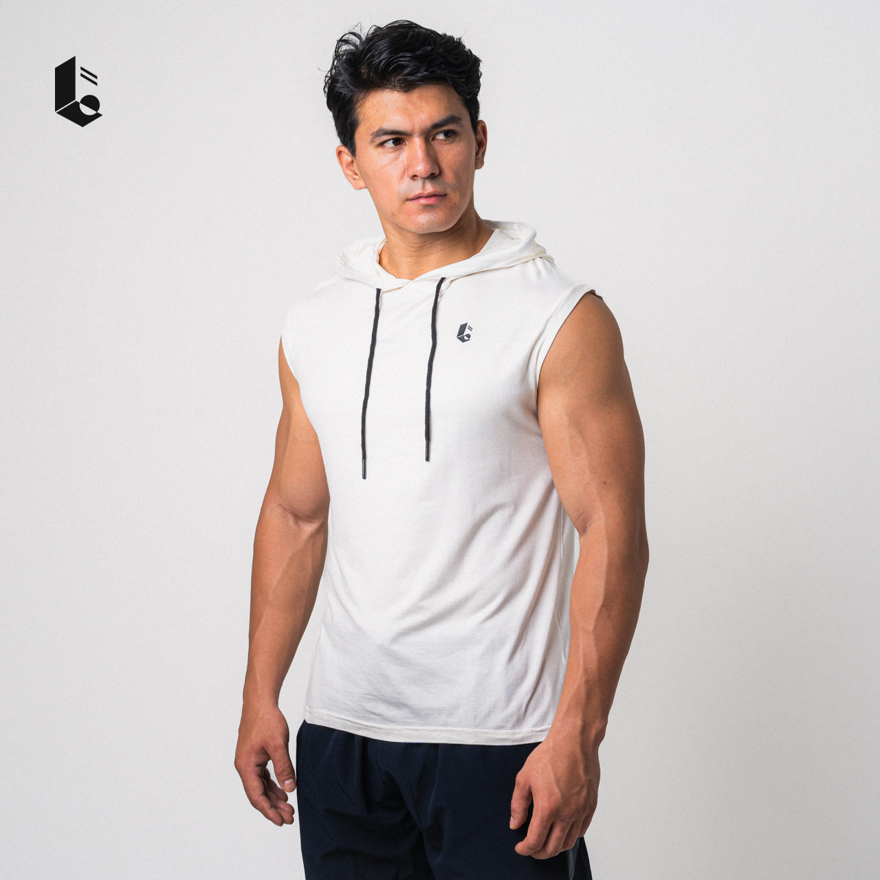 Hypercotton Hoodie Sleeveless - Monochrome