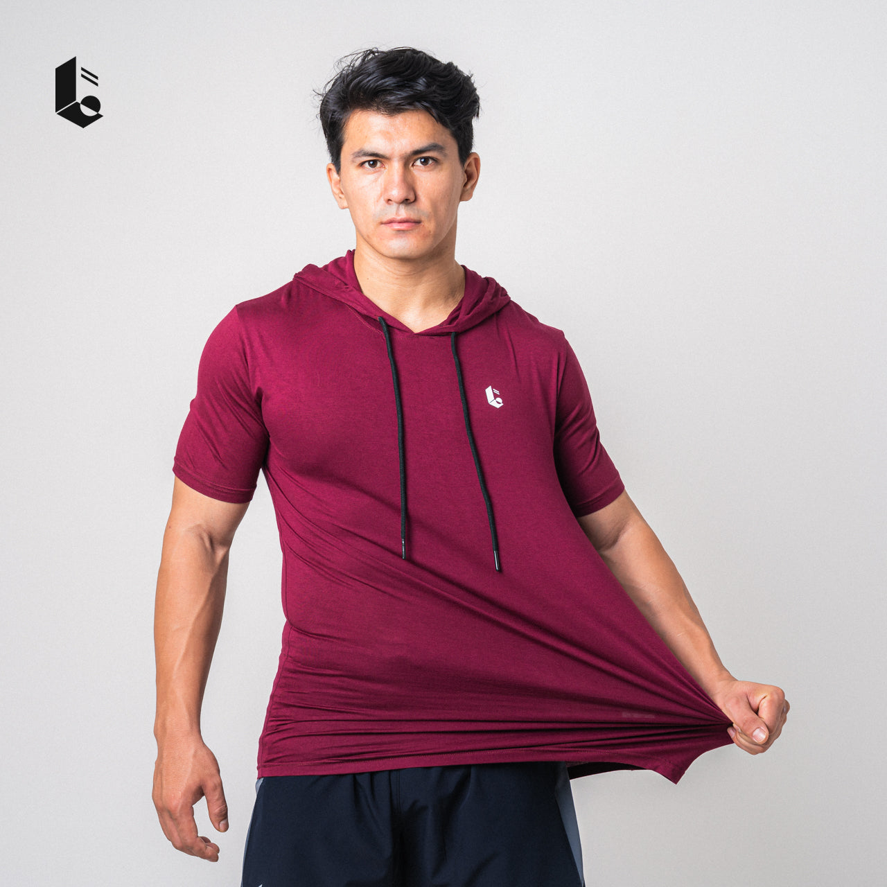 Hypercotton Hoodie Short Sleeve - Black/Broken White/Dark Grey/Light Grey/Khaki/Navy/Burgundy