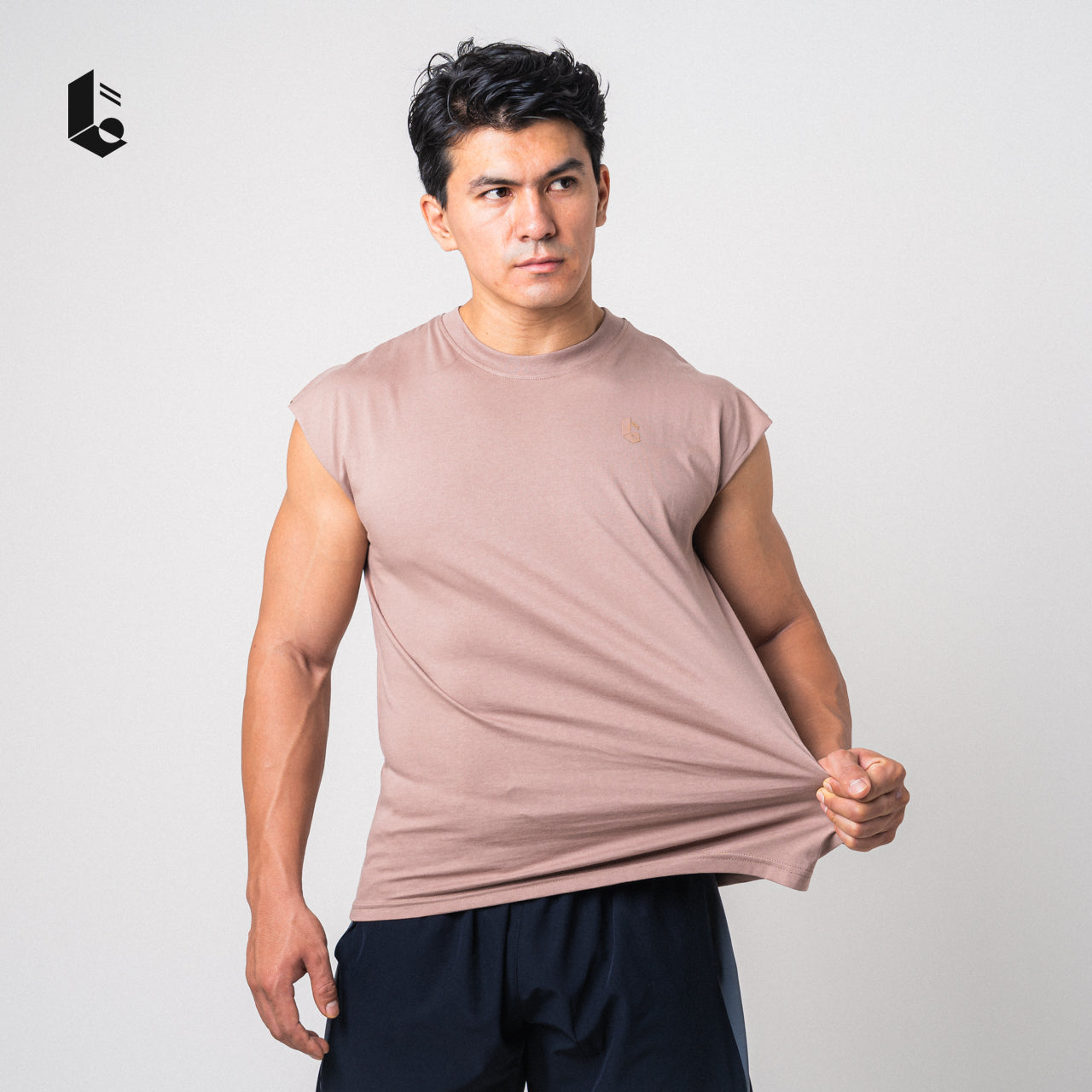 Drop Shoulder Raw Cut Tank - Black/White/Grey/Burgundy/Navy/Warm Taupe