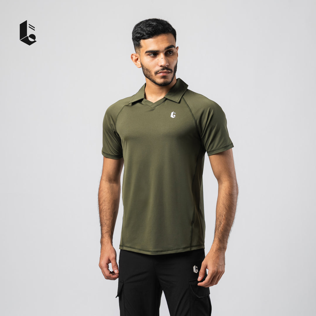 Essential Performance Polo Shirt - Black/Dark Grey/Steel Blue/Army