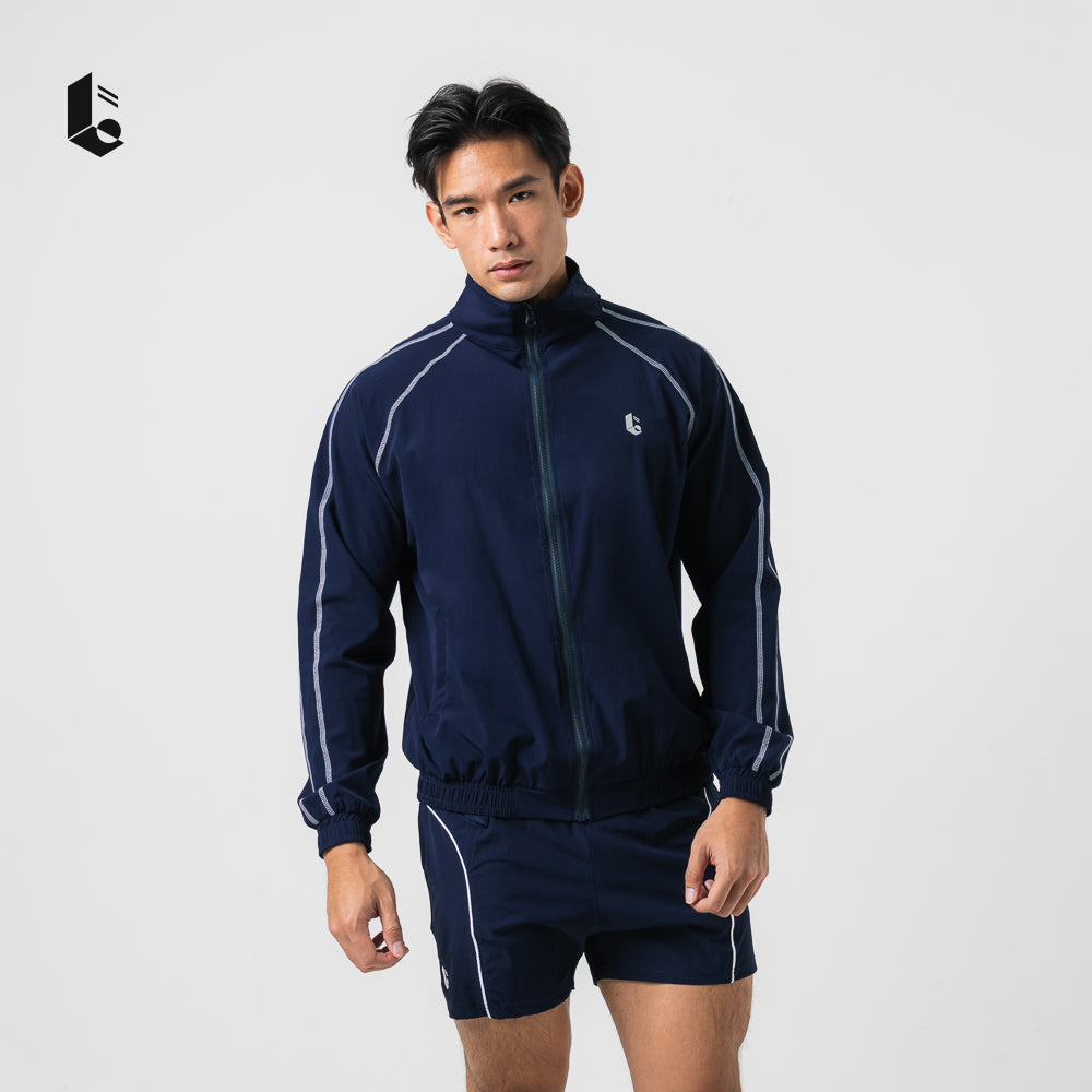 UrbanSeam Performance Loose Jacket - Jet Black/Navy Blue/Charcoal Grey